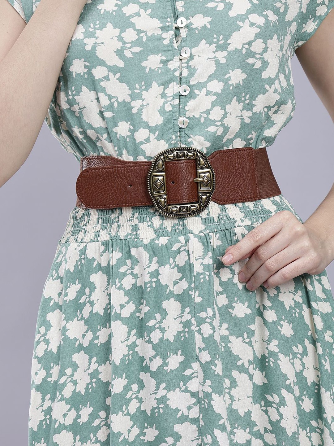 

SAZARA Women Belt, Brown