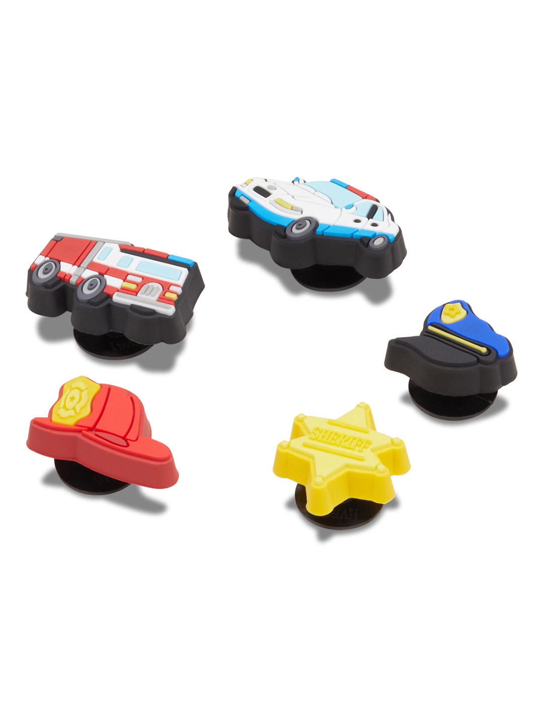 

Crocs Set Of 5 Tiny Hero Shoe Charms Jibbitz, Black