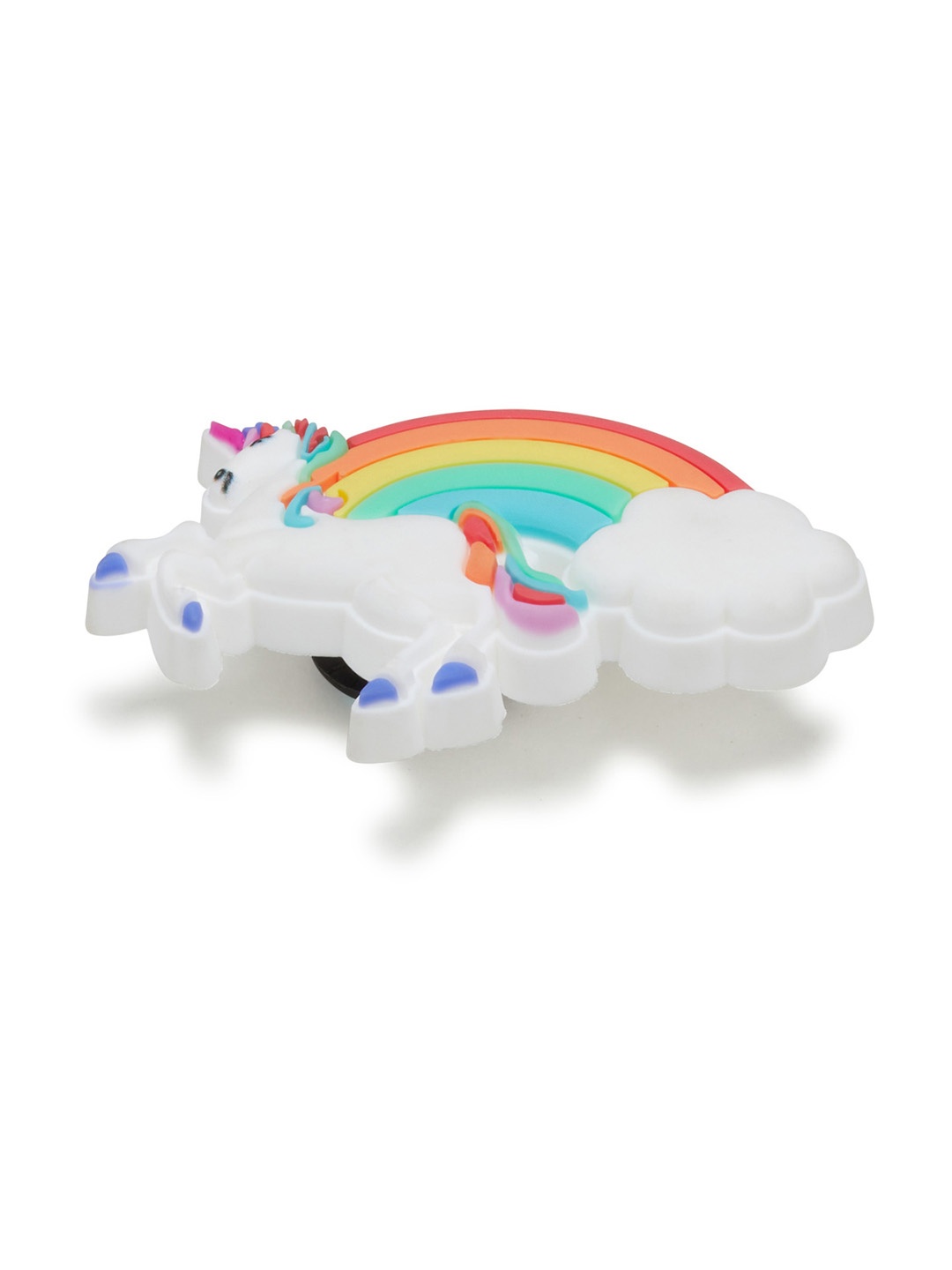 

Crocs Unisex Rainbow Unicorn Shoe Charms Jibbitz, White