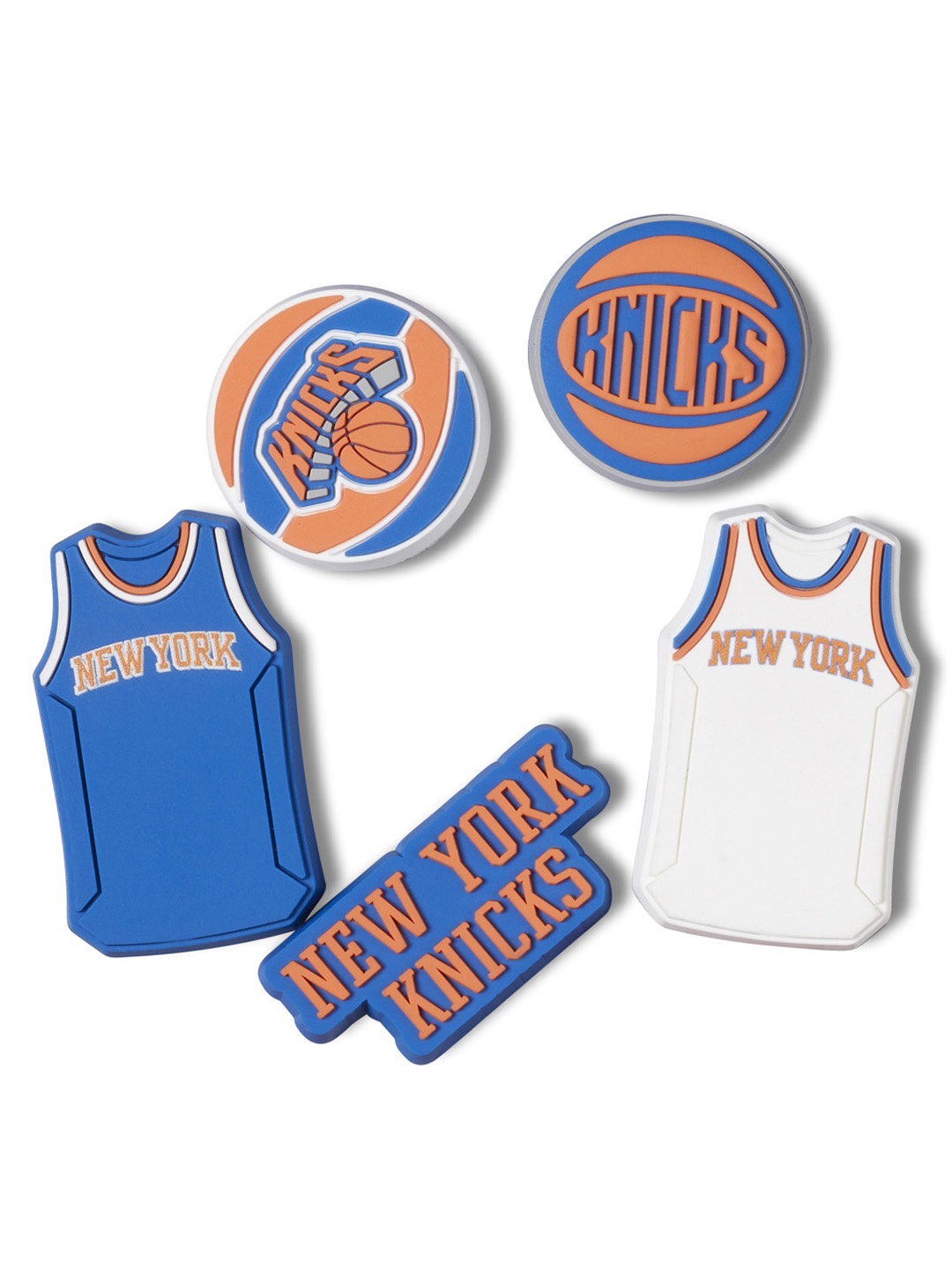 

Crocs 5-Pcs NBA New York Knicks Shoe Charms Jibbitz, Blue