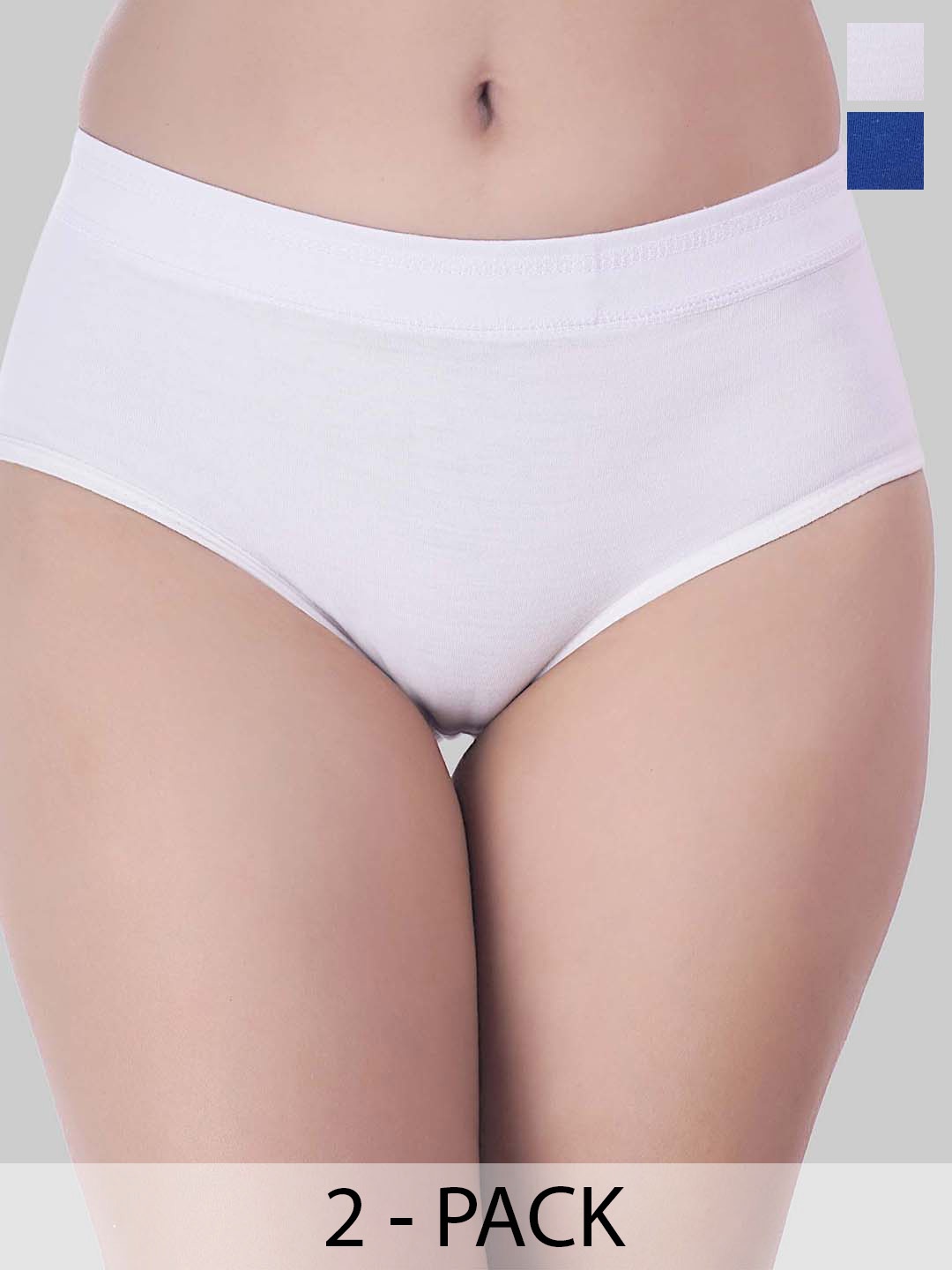 

YOU FOREVER Women Solid Pack Of 2 High-Rise Hipster Briefs, White