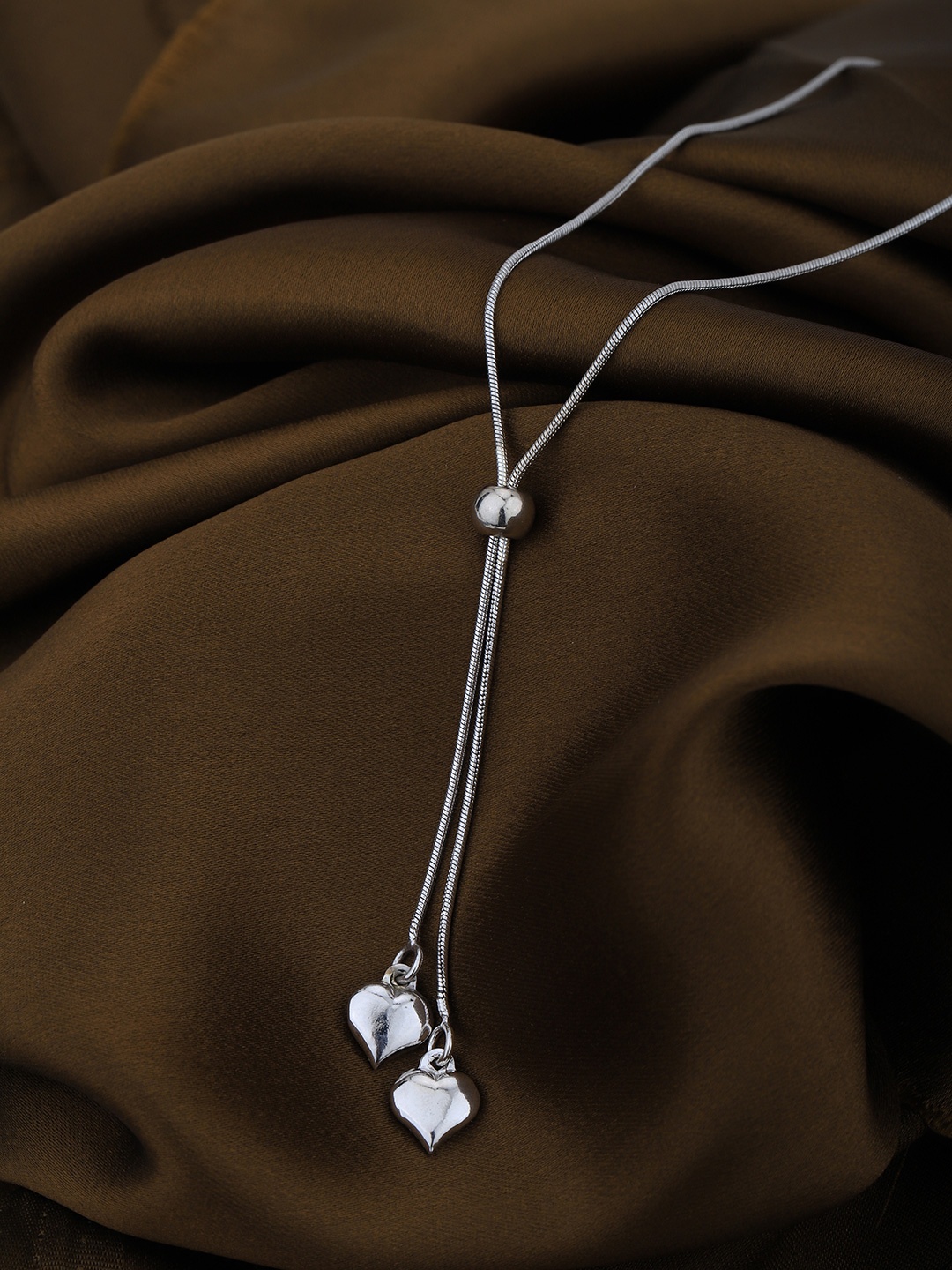 

Carlton London Rhodium-Plated Necklace, Silver