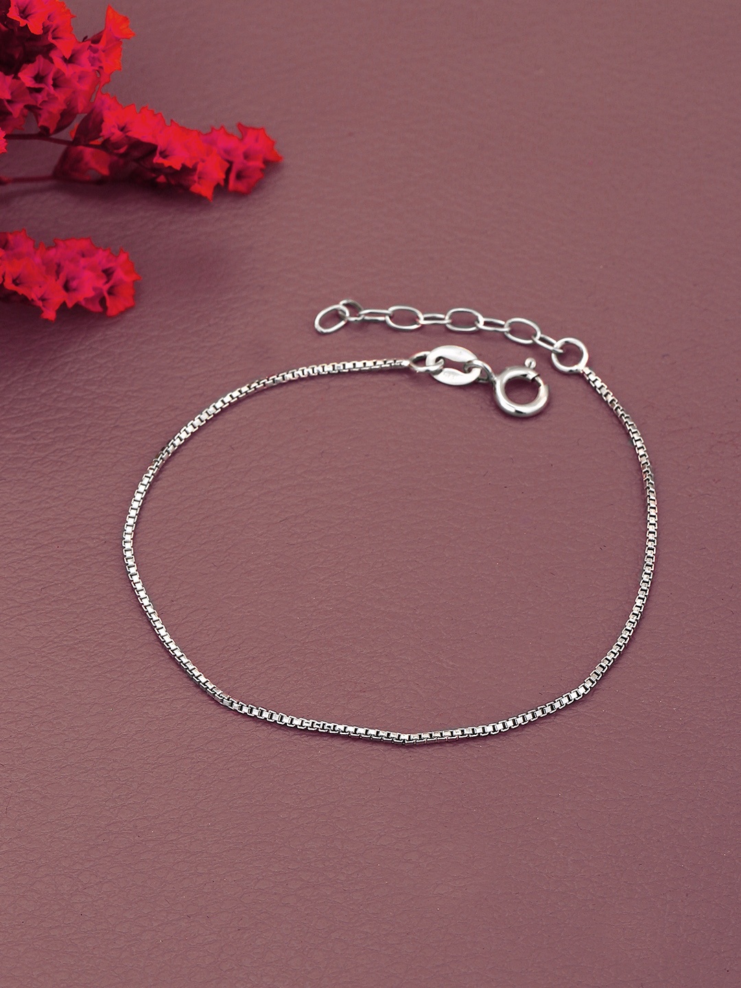 

DressBerry 925 Sterling Silver Rhodium Plated Wraparound Bracelet