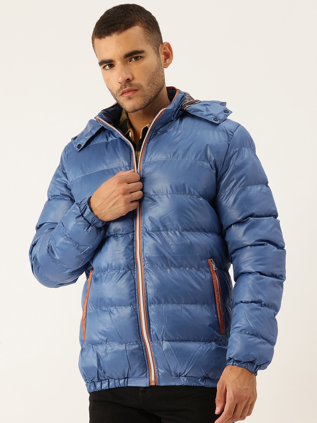 

StyleCast x Revolte Puffer Jacket with Detachable Hood, Blue