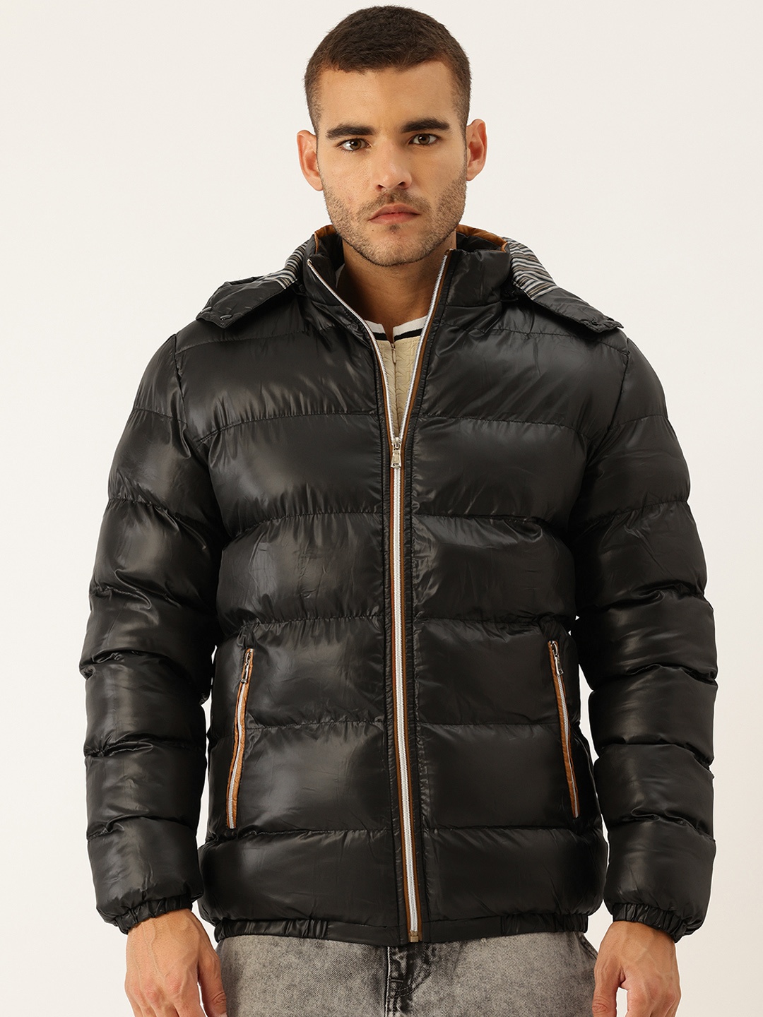 

StyleCast x Revolte Puffer Jacket with Detachable Hood, Black