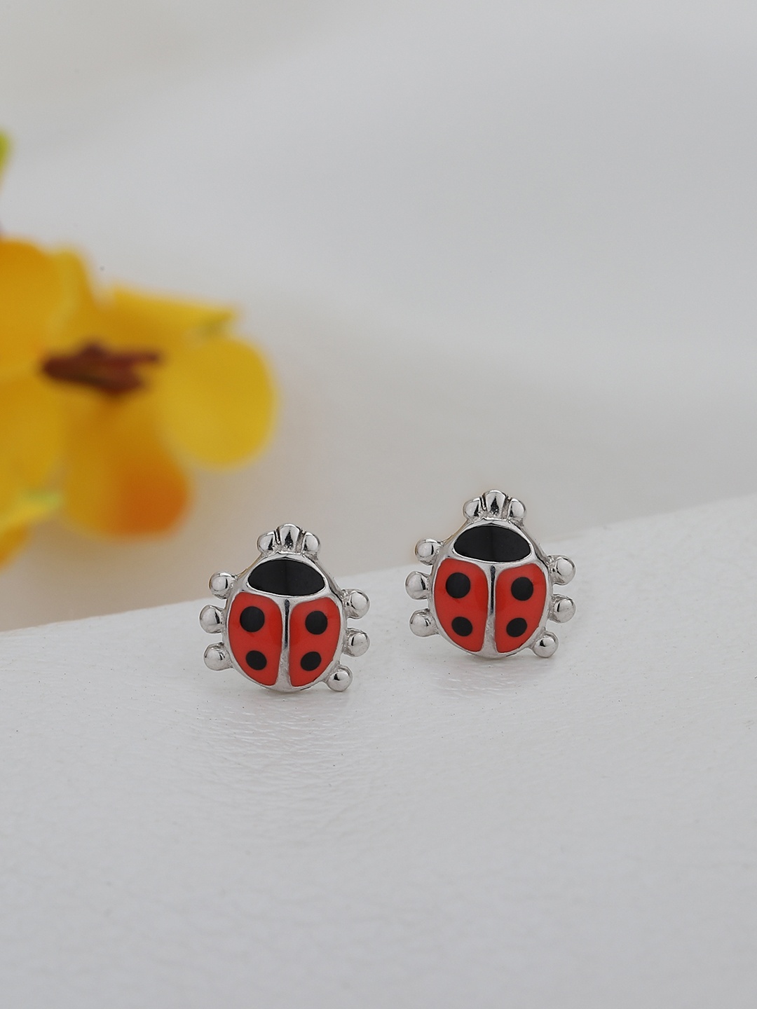 

DressBerry Rhodium-Plated 925 Sterling Silver Animal Shaped Studs