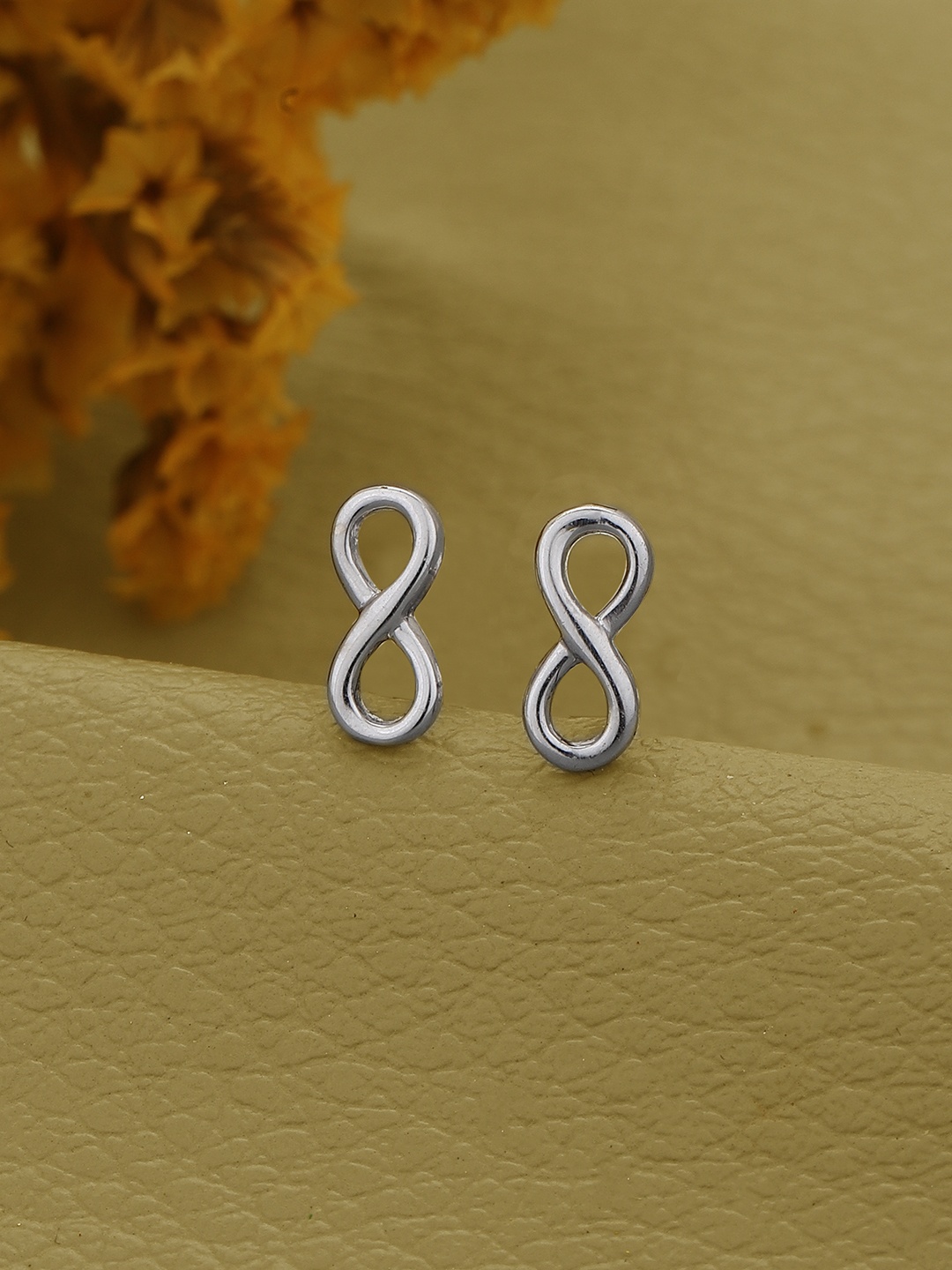 

DressBerry Rhodium-Plated 925 Sterling Silver Contemporary Studs