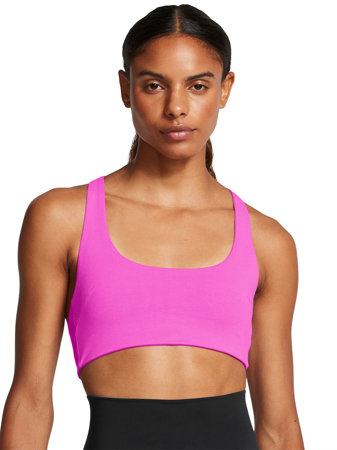 

UNDER ARMOUR Non Padded Medium Coverage Training Campus Bralette Bra 1386429-572, Pink