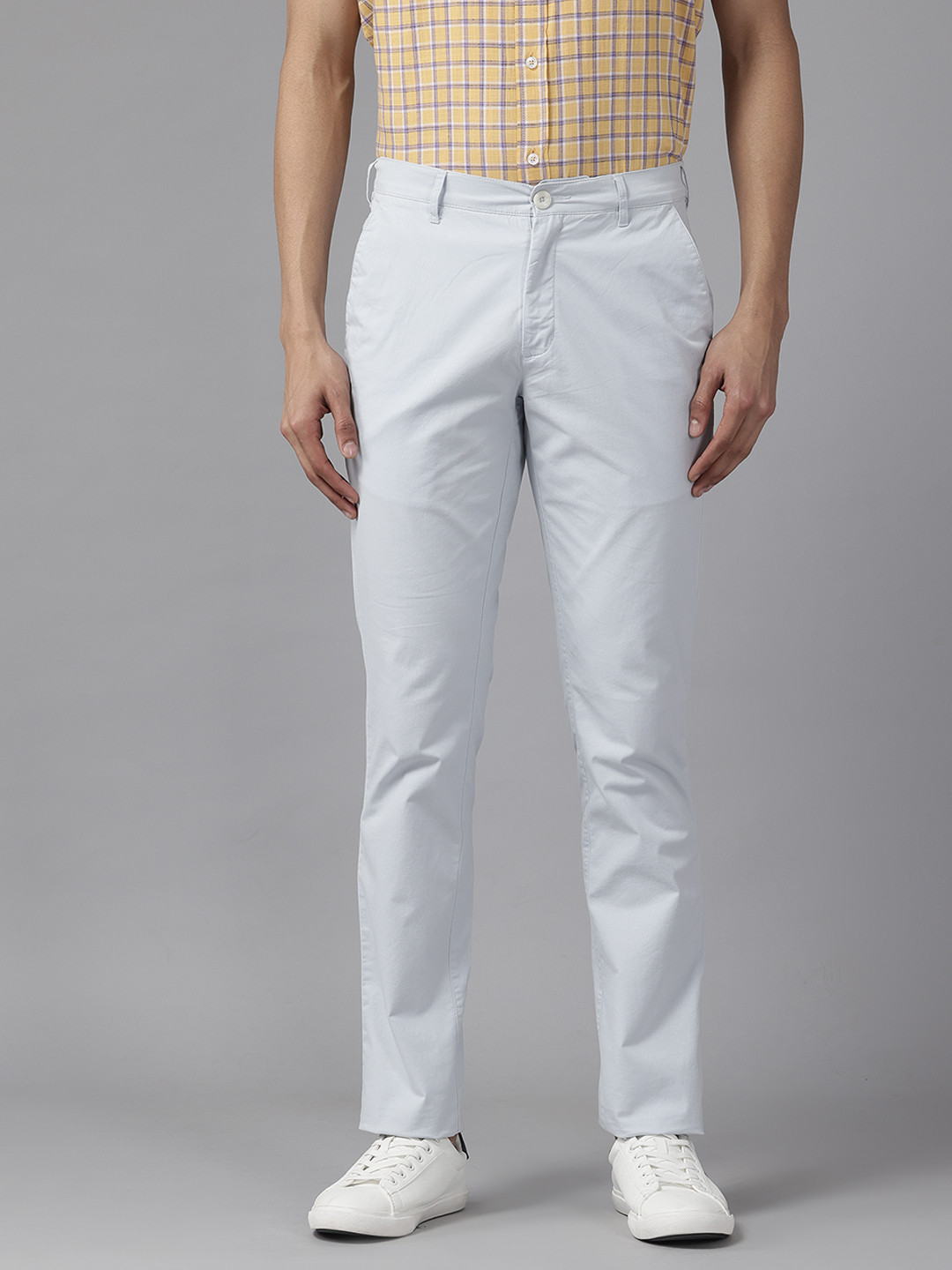 

ColorPlus Men Contemporary Fit Chino Trousers, Blue