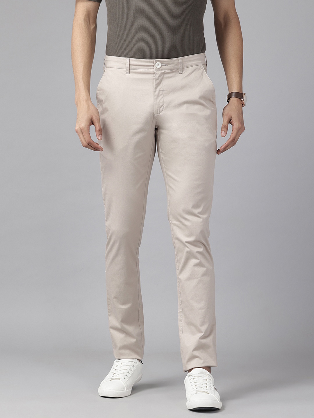 

ColorPlus Men Nuvo Fit Chino Trousers, Beige