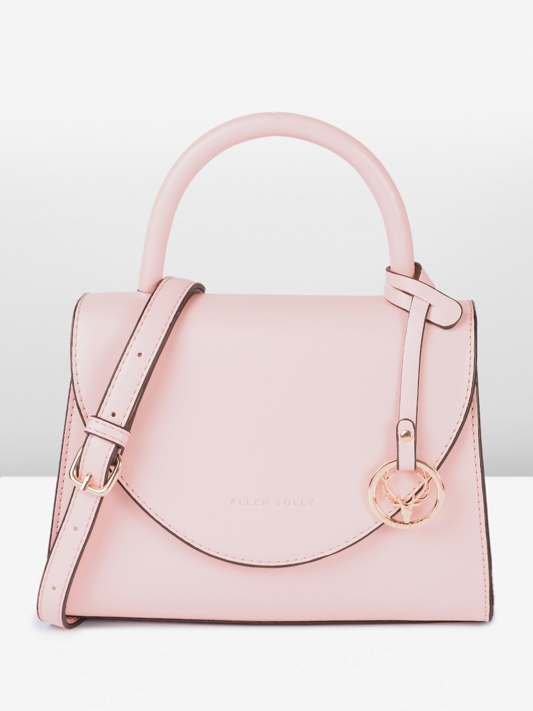 

Allen Solly Structured Satchel, Pink