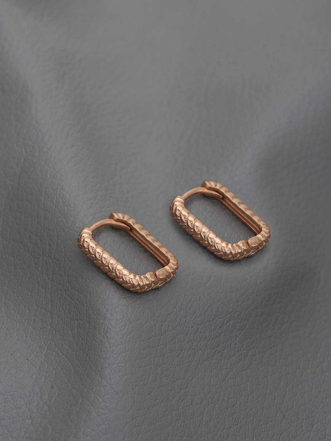 

Carlton London 18KT Rose Gold-Plated Square Hoop Earrings