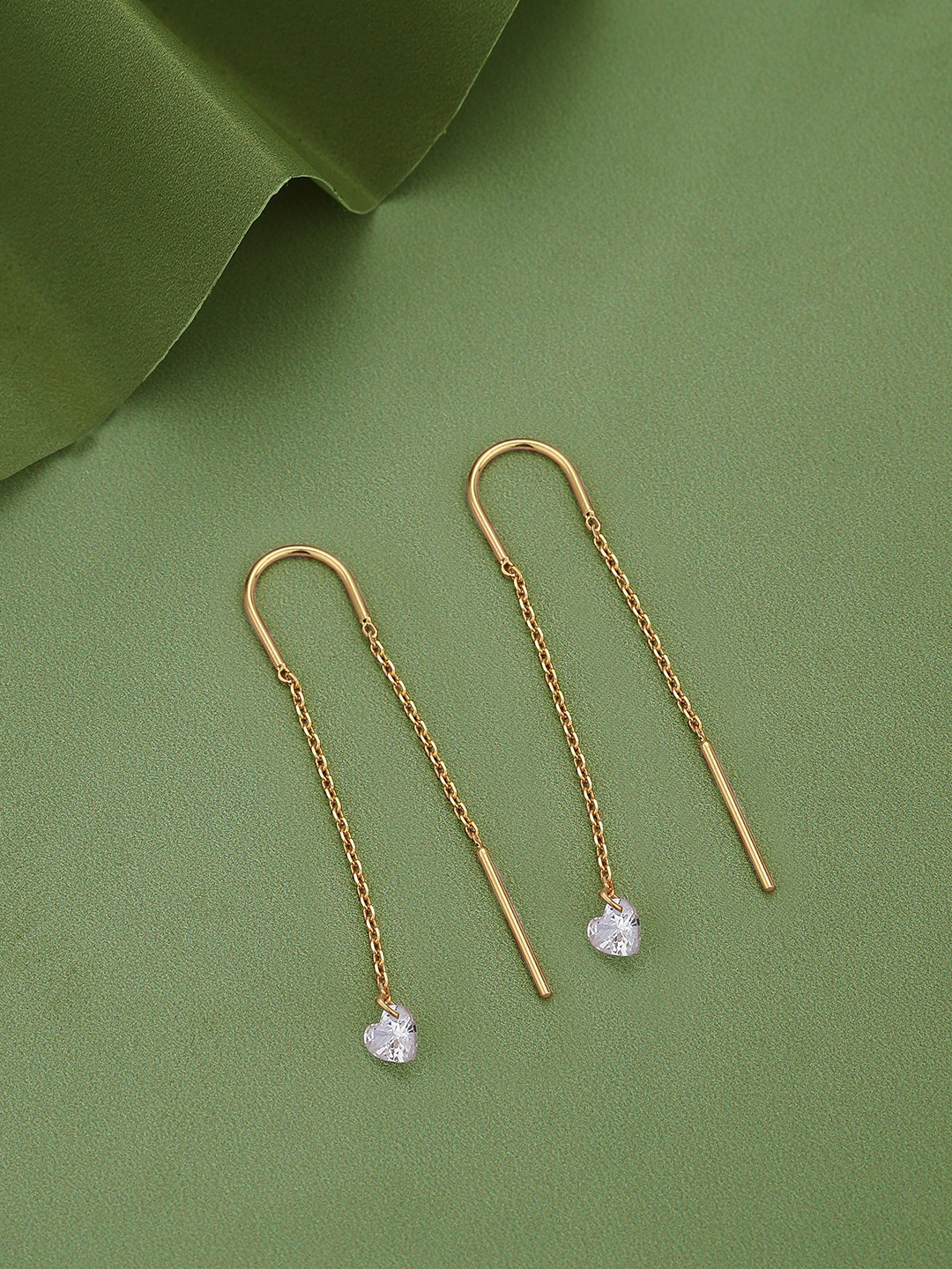 

Carlton London 18KT Gold-Plated Cubic Zirconica Contemporary Drop Earrings