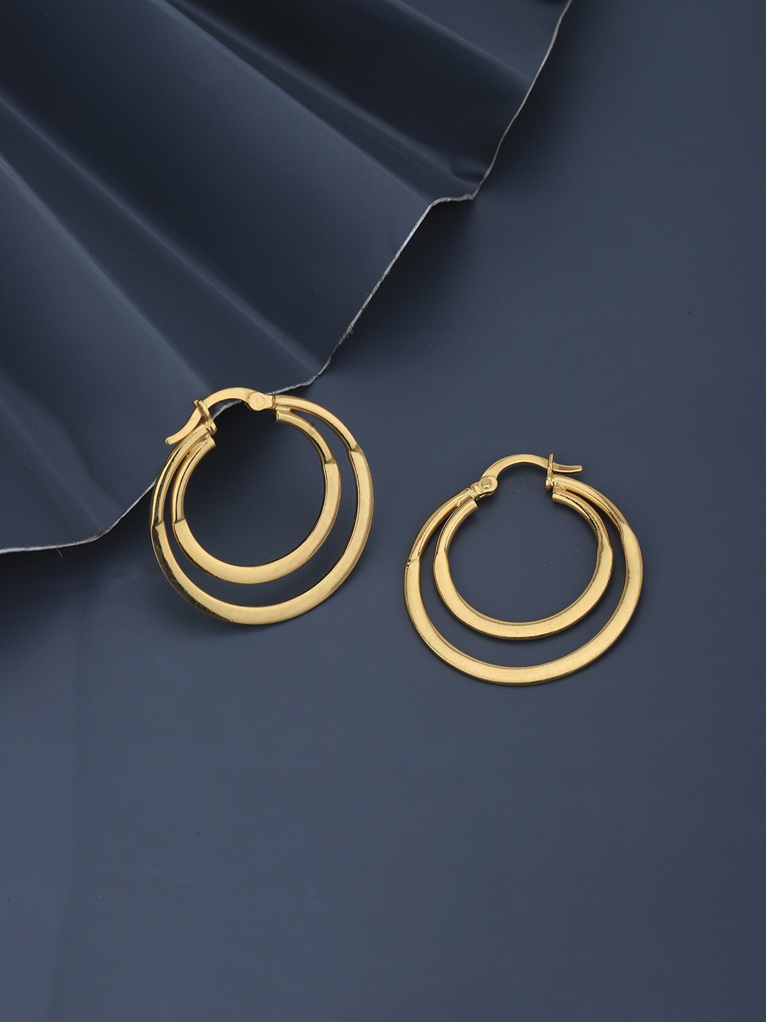 

Carlton London 18KT Gold-Plated Circular Hoop Earrings