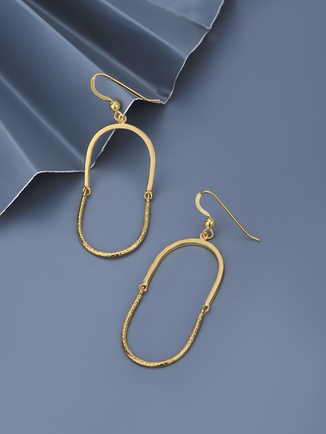 

Carlton London 18KT Gold-Plated Oval Drop Earrings
