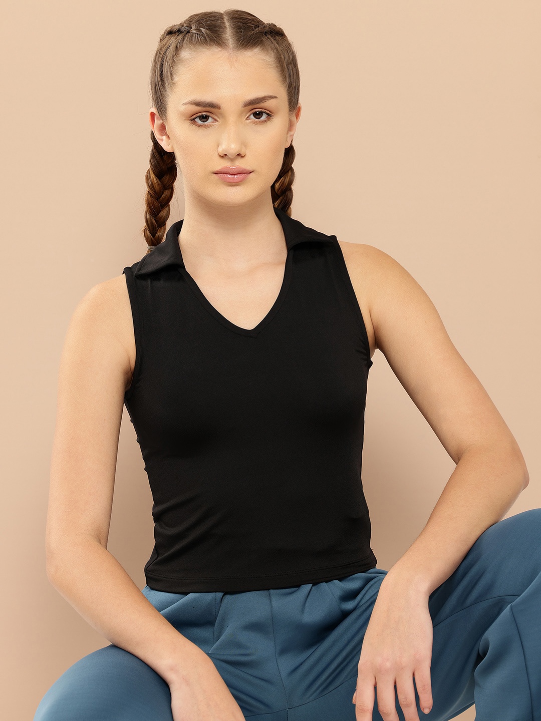 

Alcis Sports Crop Top, Black