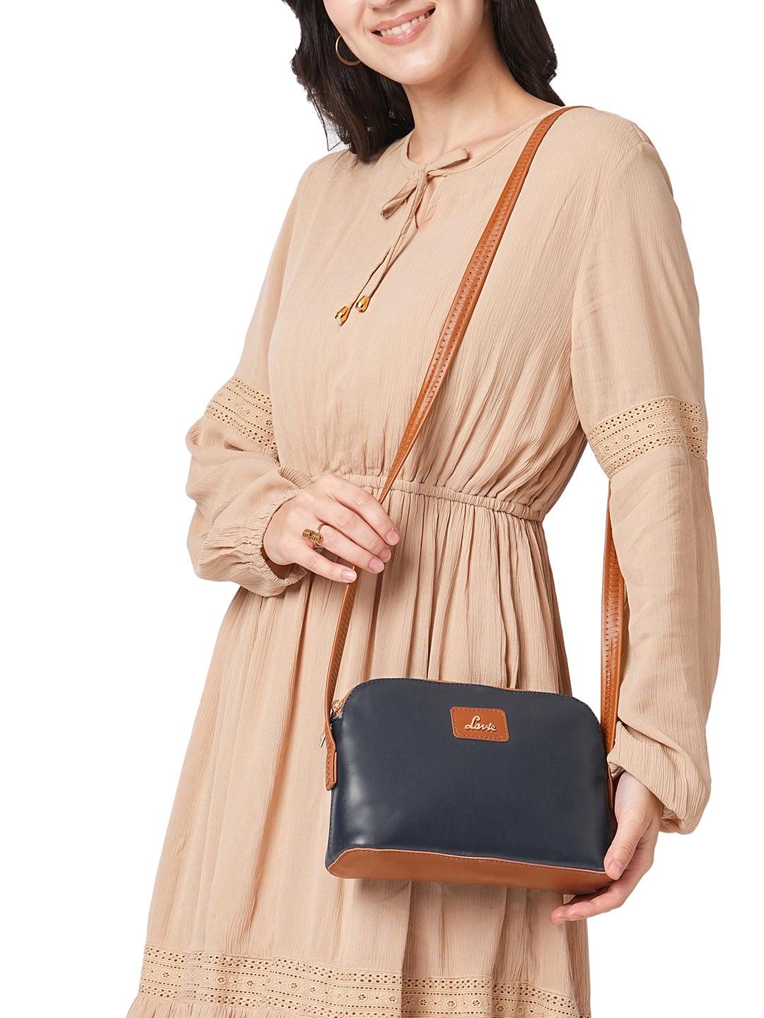 

Lavie Hilite Janet Sling Bag, Navy blue