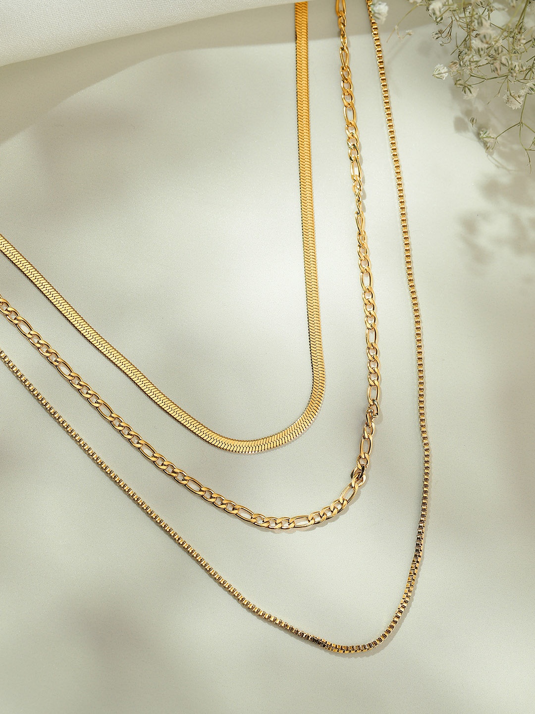 

Avyana Gold-Plated Layered Chain