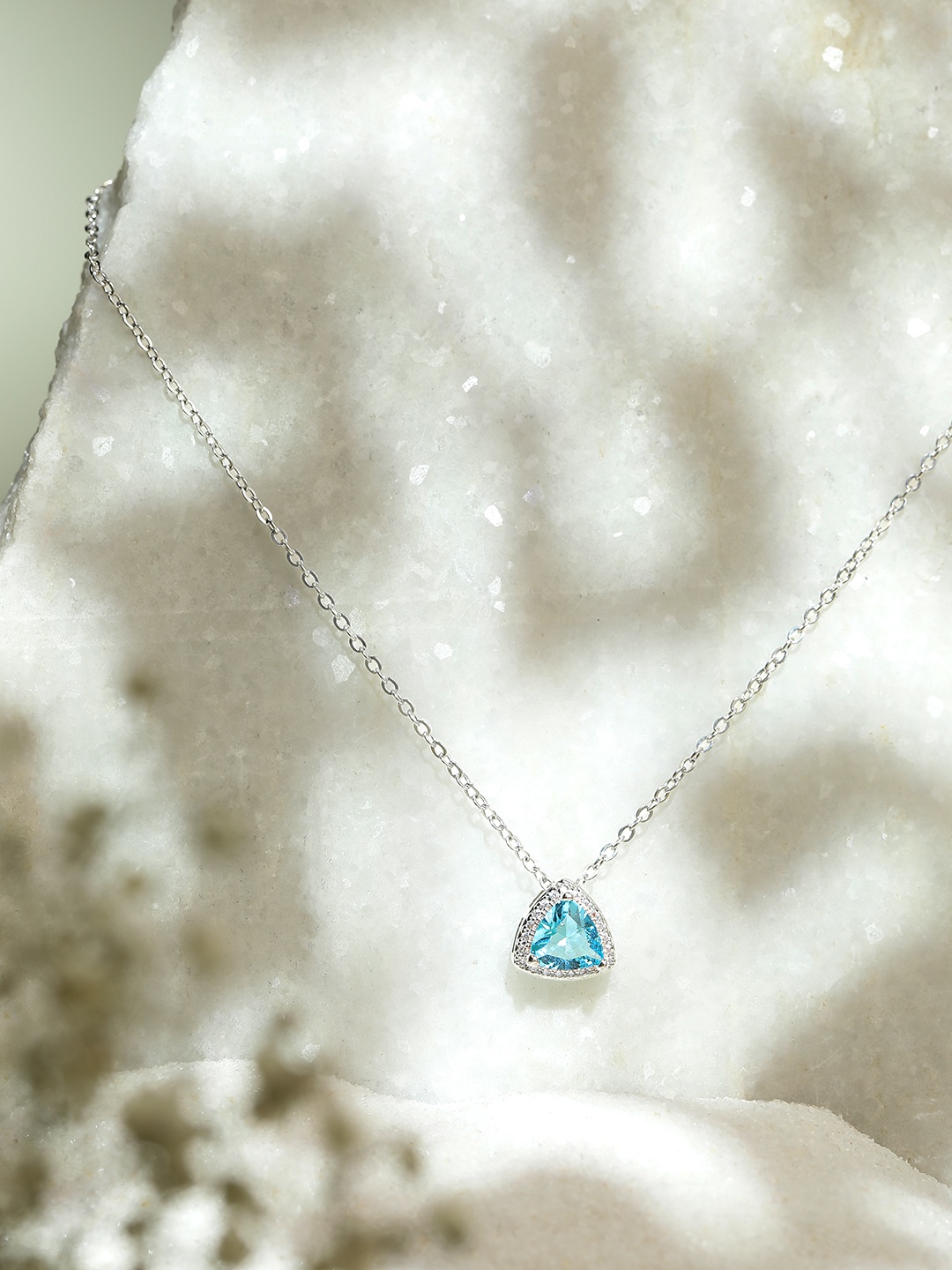 

Avyana Silver-Plated CZ Studded Necklace