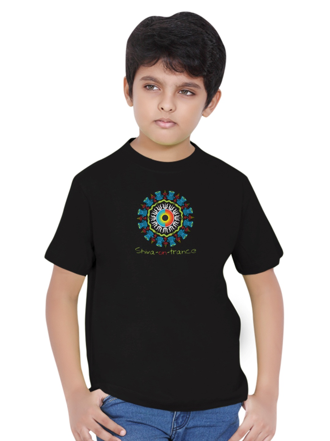 

Tantra Boys Typography Printed T-shirt, Black