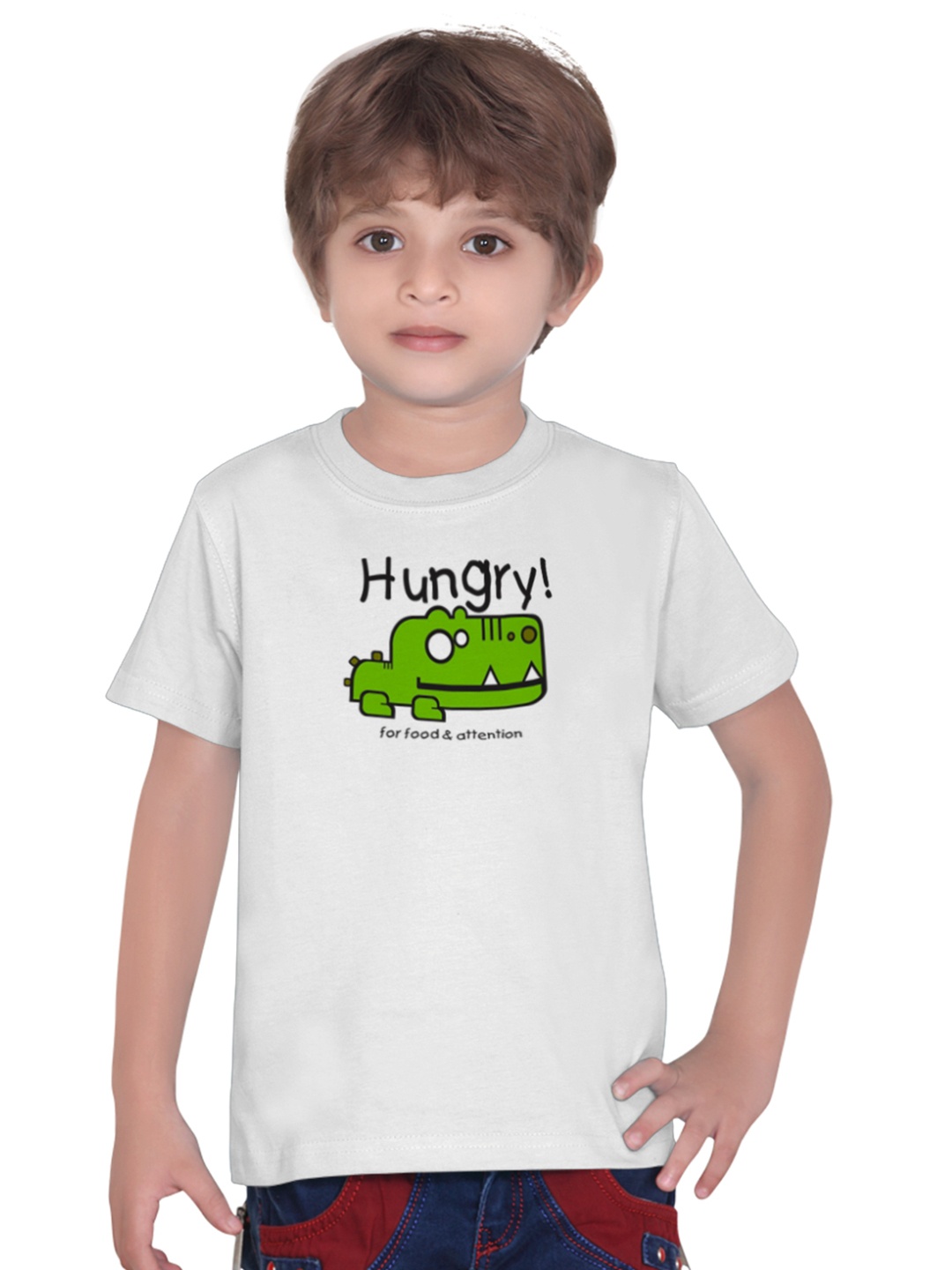 Tantra Boys Typography Printed T-shirt, White