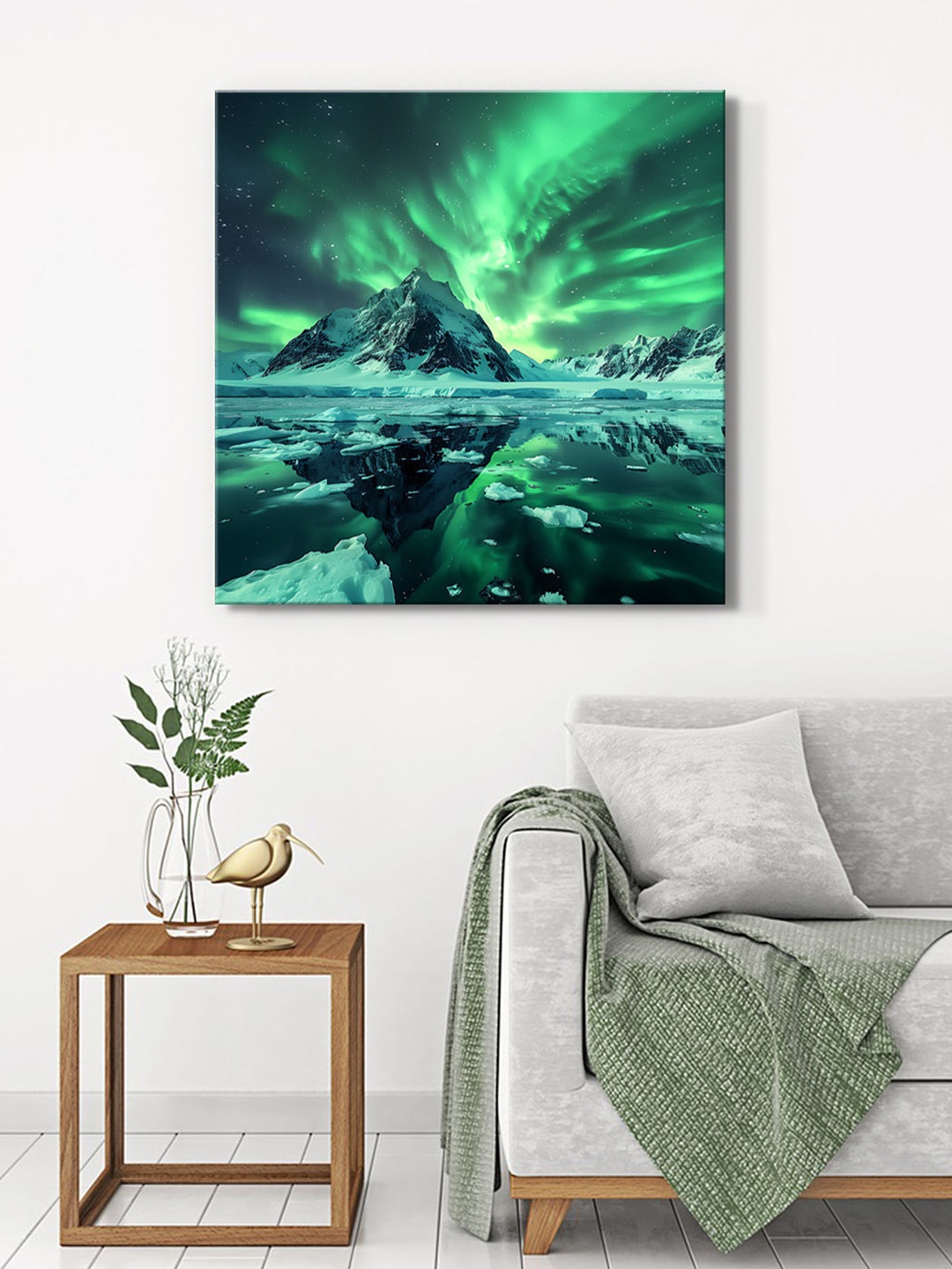 

999Store Green & Yellow Canvas Wall Art