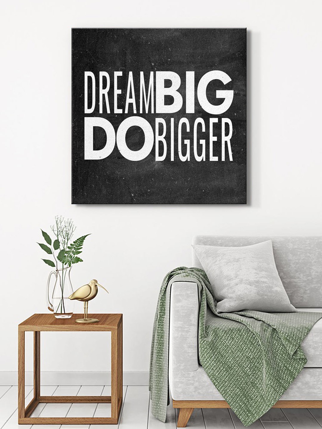 

999Store Black & White Typography Canvas Wall Art