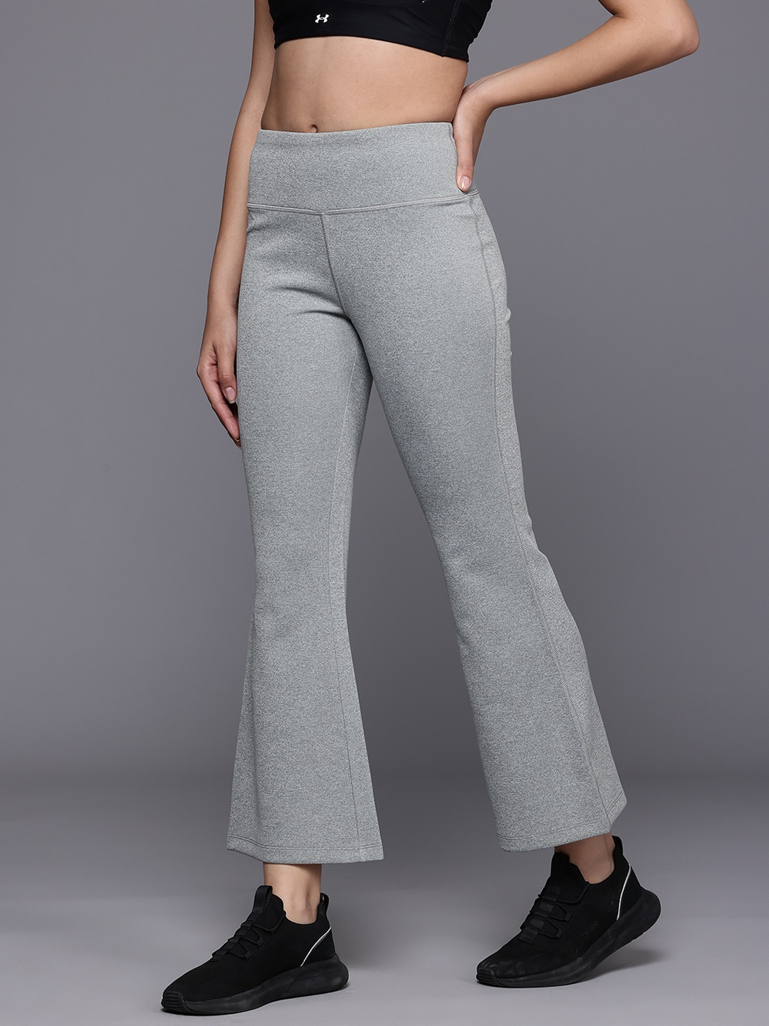 

HRX by Hrithik Roshan Flared Track Pants, Grey