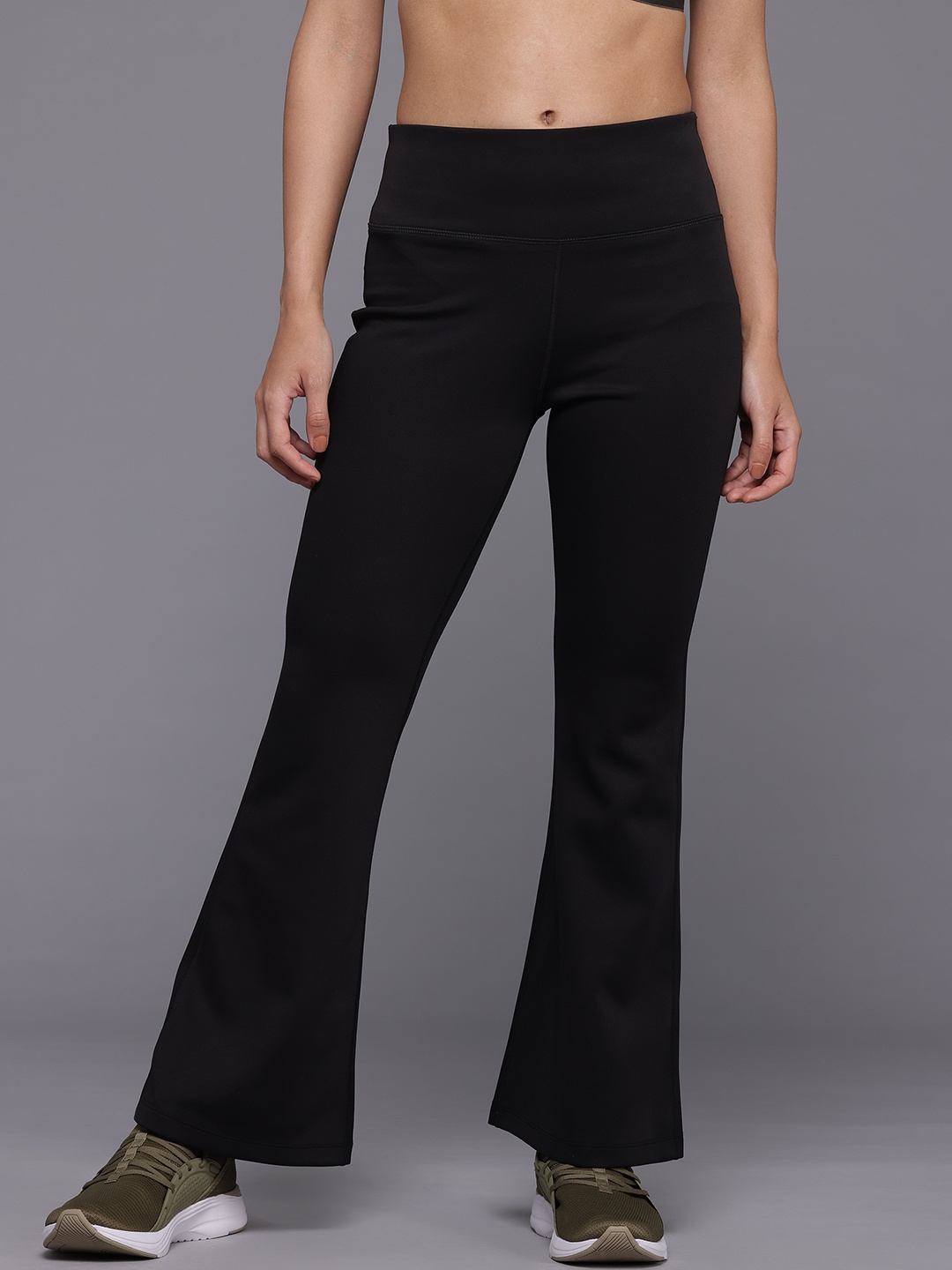 

HRX by Hrithik Roshan Women Bootcut Training Pants, Black