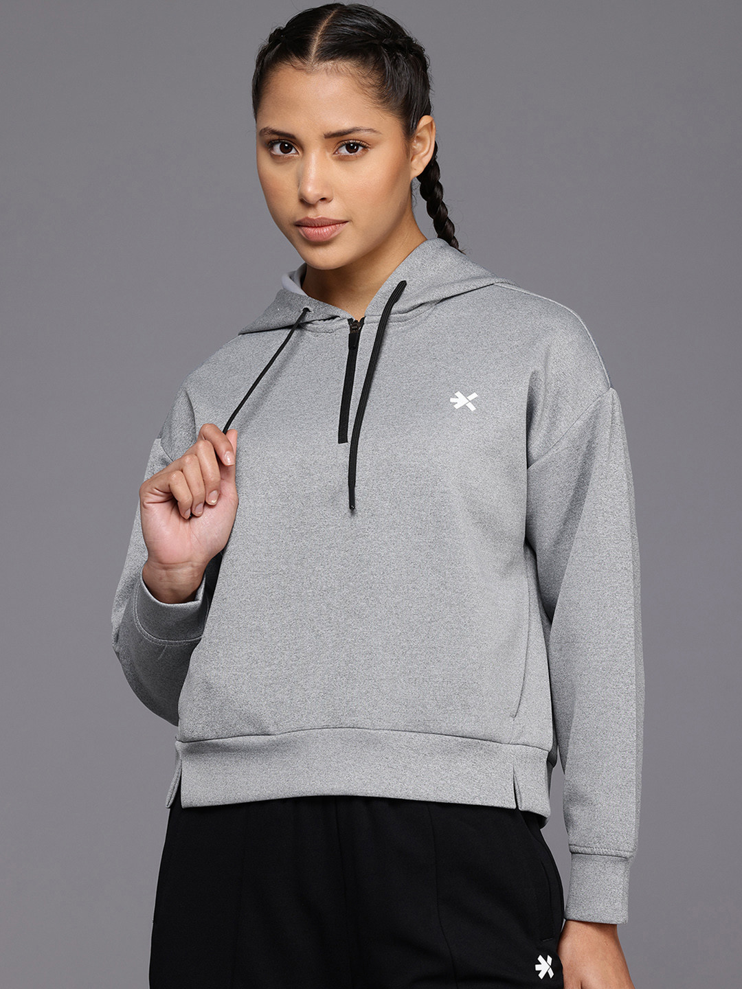 

HRX by Hrithik Roshan Hooded Sweatshirt, Grey