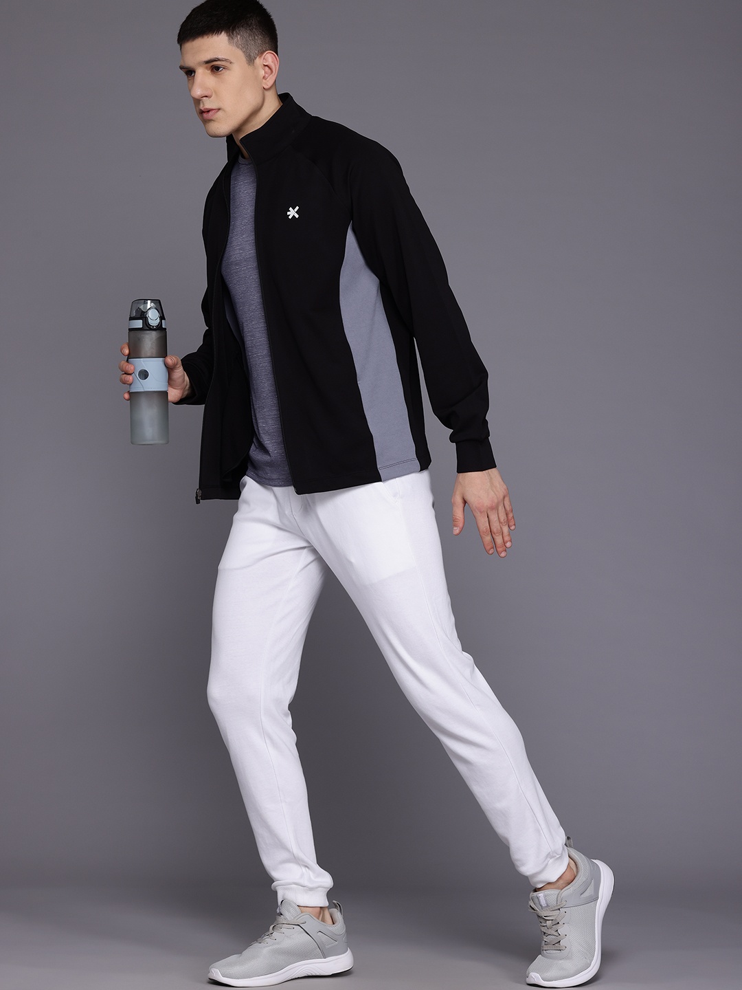 

HRX by Hrithik Roshan Men Colourblocked Training Sporty Jacket, Black