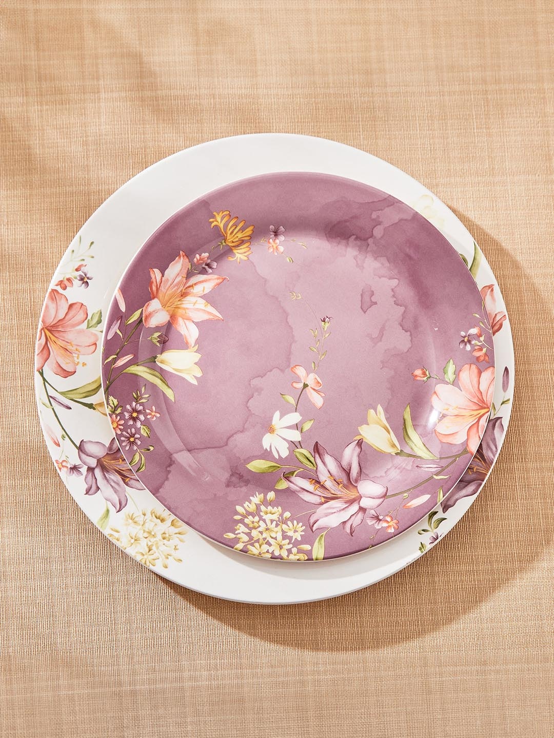 

Home Centre Moksha Purple Floral Printed Matte Stoneware Plate
