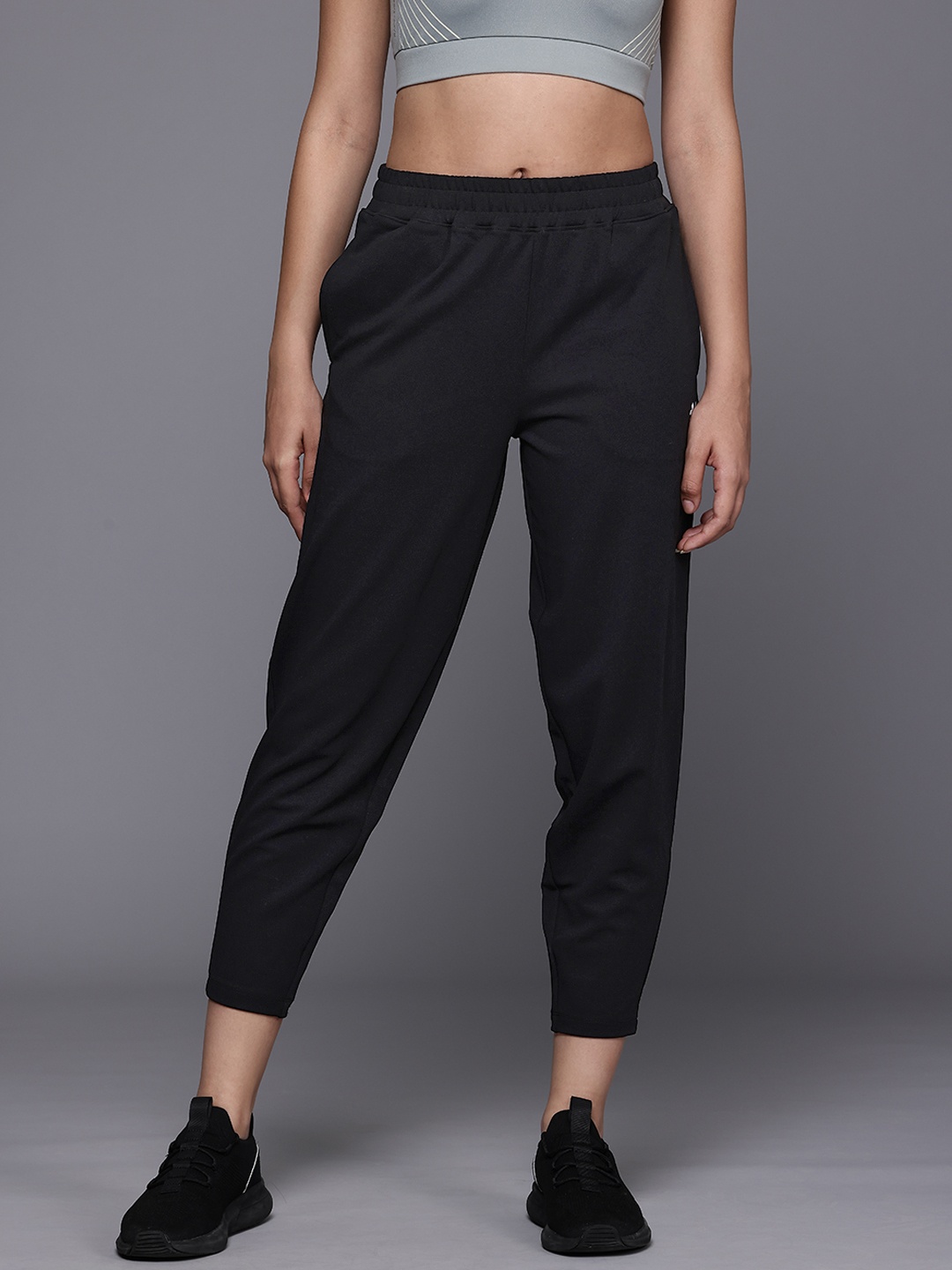 

HRX by Hrithik Roshan Tapered Fit Track Pants, Black