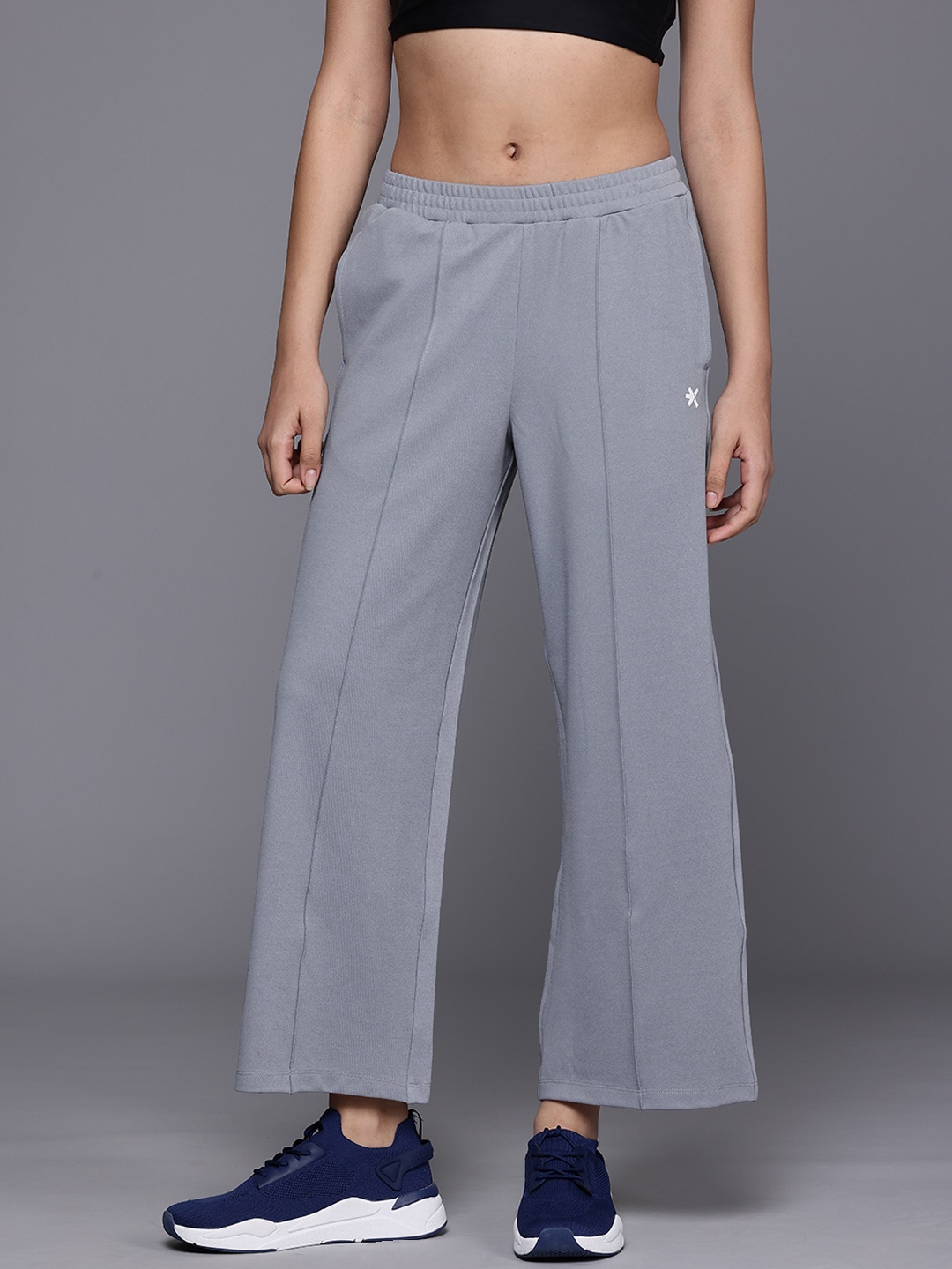 

HRX by Hrithik Roshan Flared Track Pants, Grey