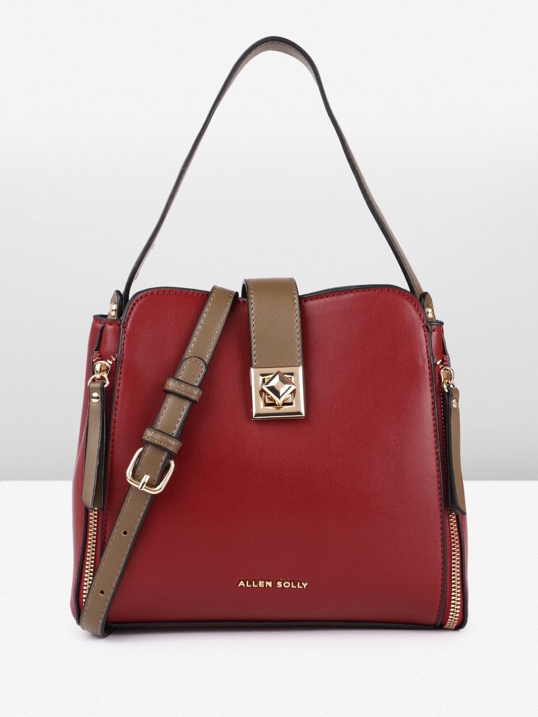 

Allen Solly Handheld Bag, Maroon