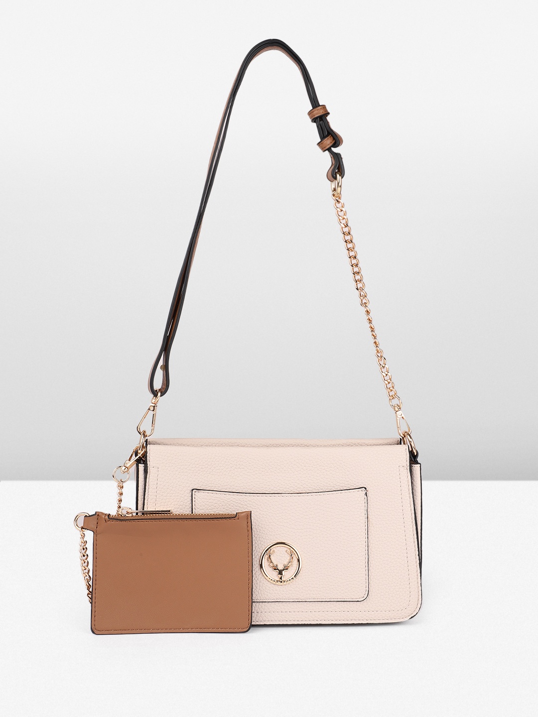 

Allen Solly Textured Shoulder Bag, Nude