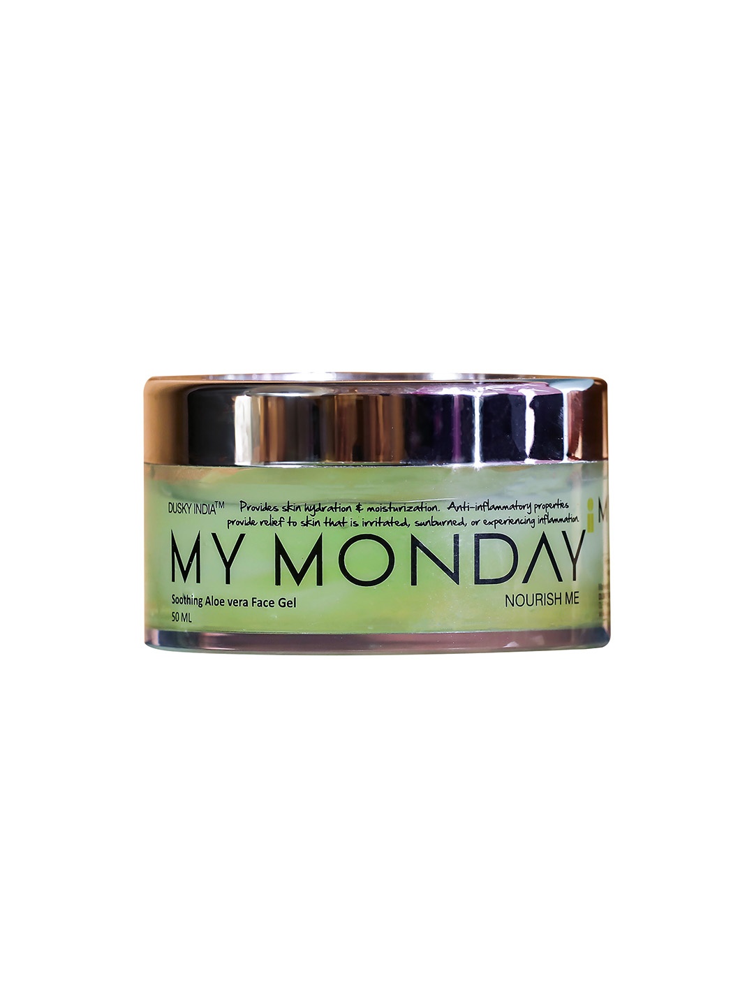 

DUSKY INDIA My Monday Soothing Aloe Vera Face Gel - 50ml, Green