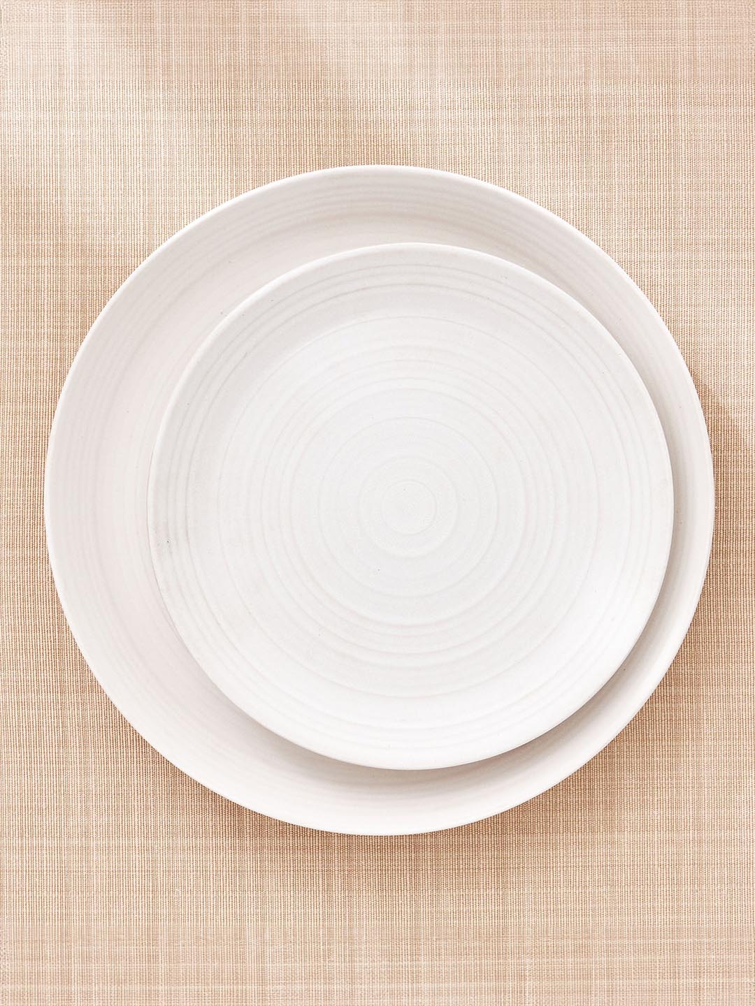 

Home Centre Natura White Glossy Stoneware Plates