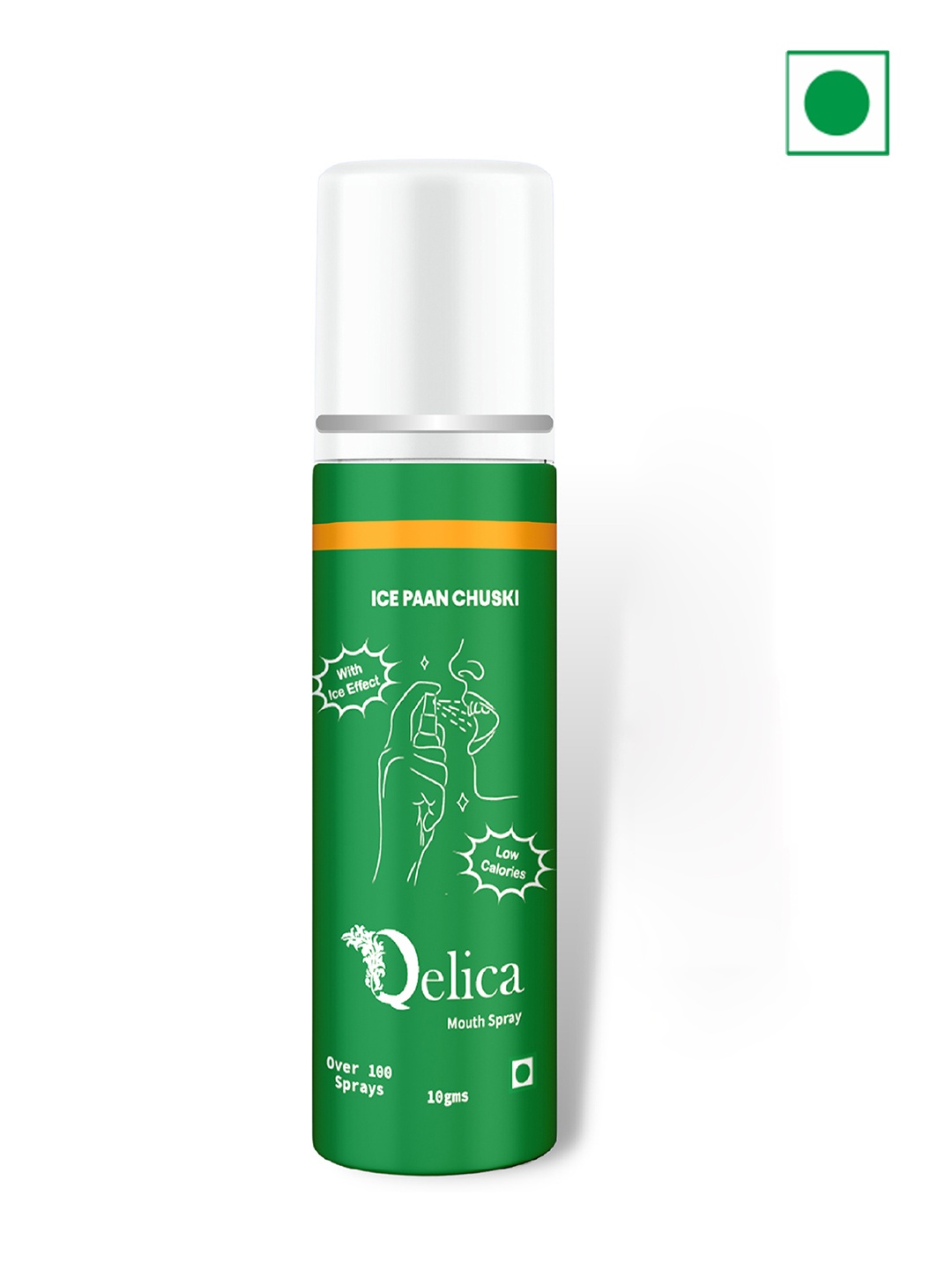 

Qelica Ice Paan Chuski Fresh Breath Spray-10g, Green