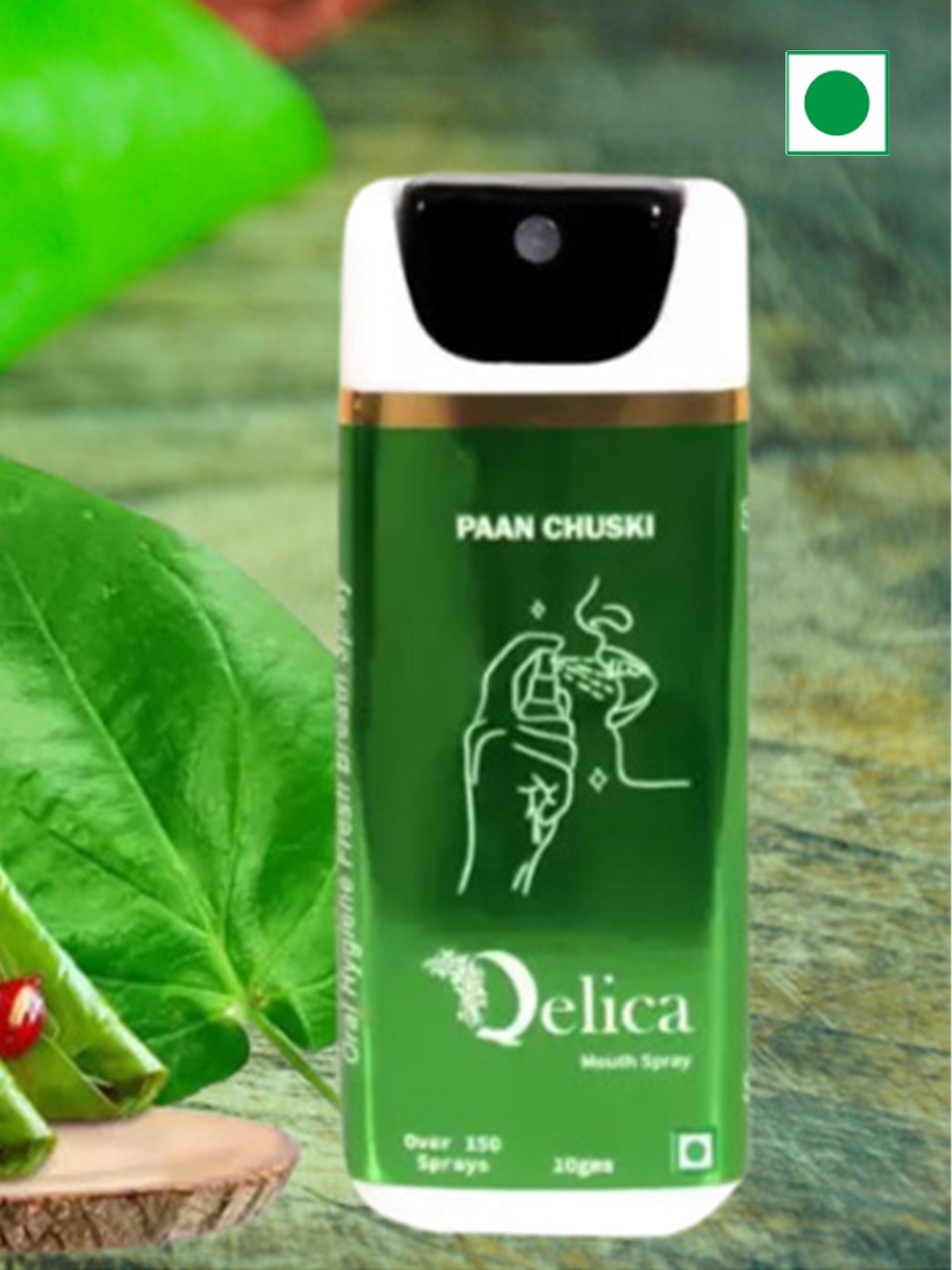 

Qelica Paan Chuski Mouth Freshener Spray 10 g, Green