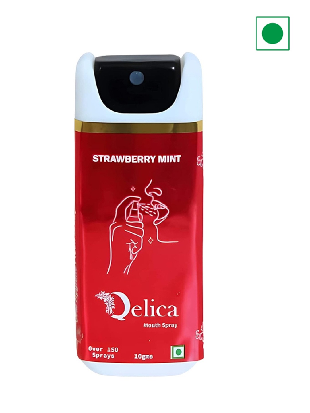 

Qelica Strawberry Mint Fresh Breath Spray-10g, Red