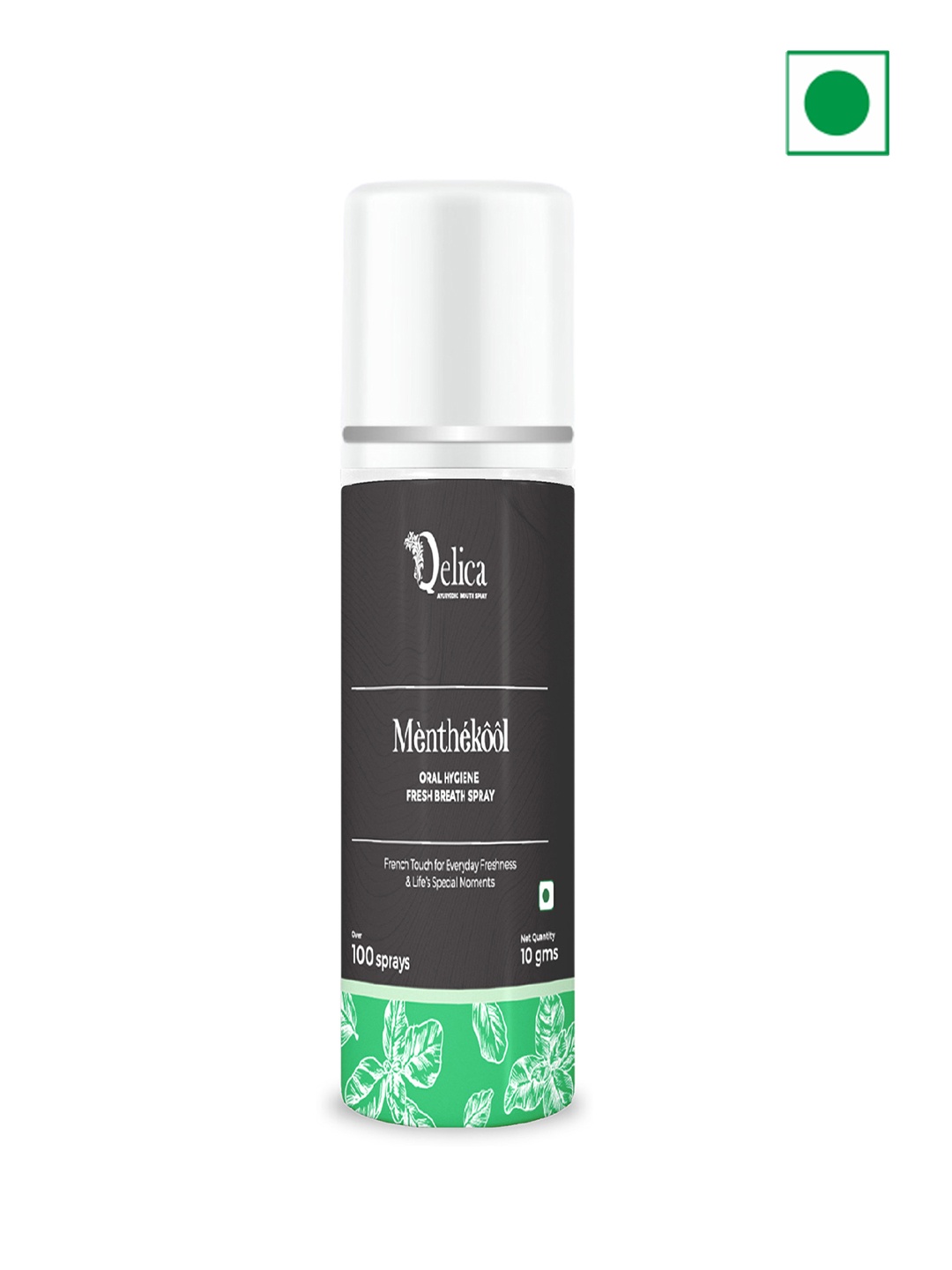 

Qelica Menthekool Oral Hygiene Fresh Breath Spray 10 g, Green