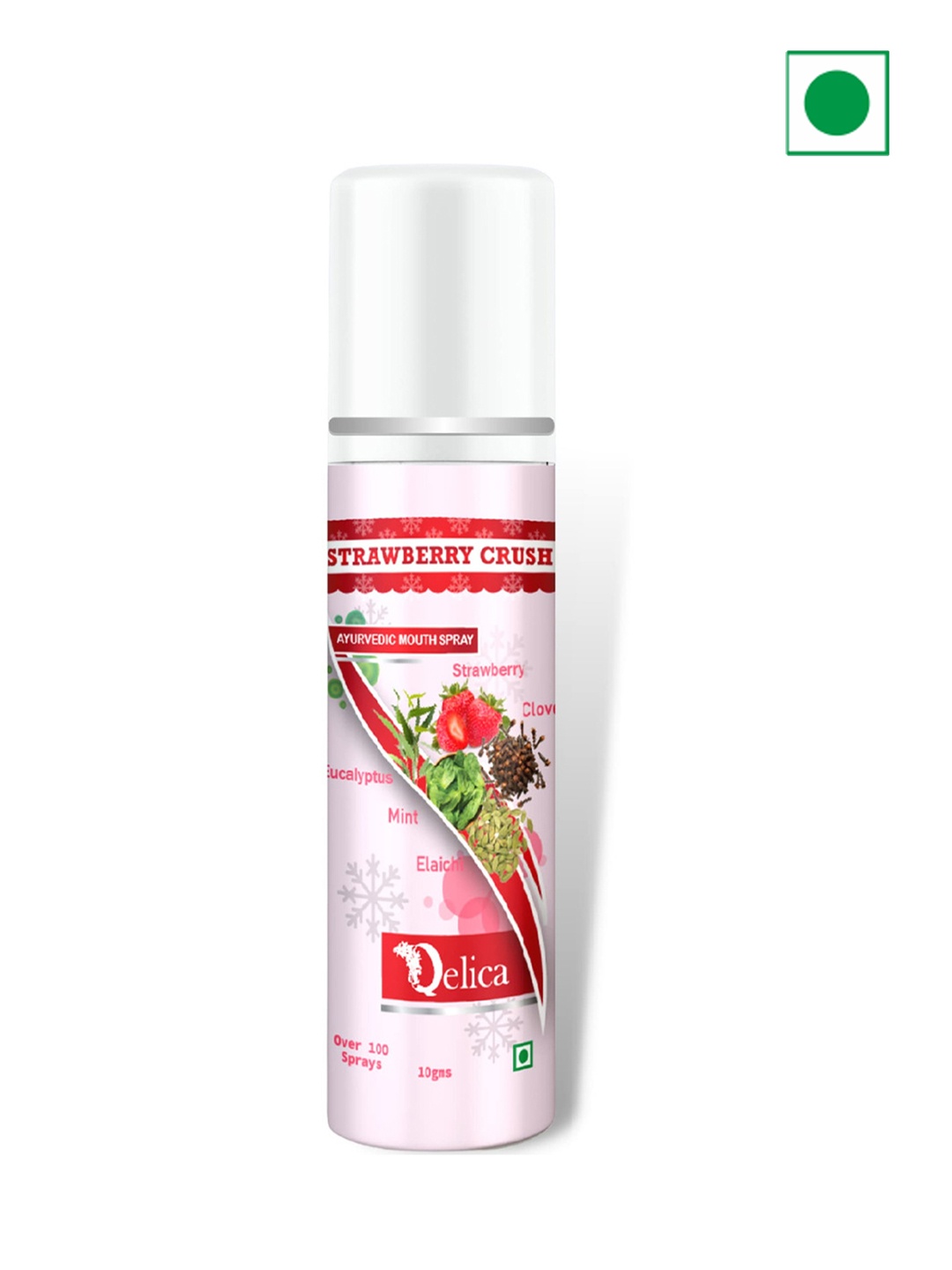 

Qelica Strawberry Crush Fresh Breath Spray-10g, Red