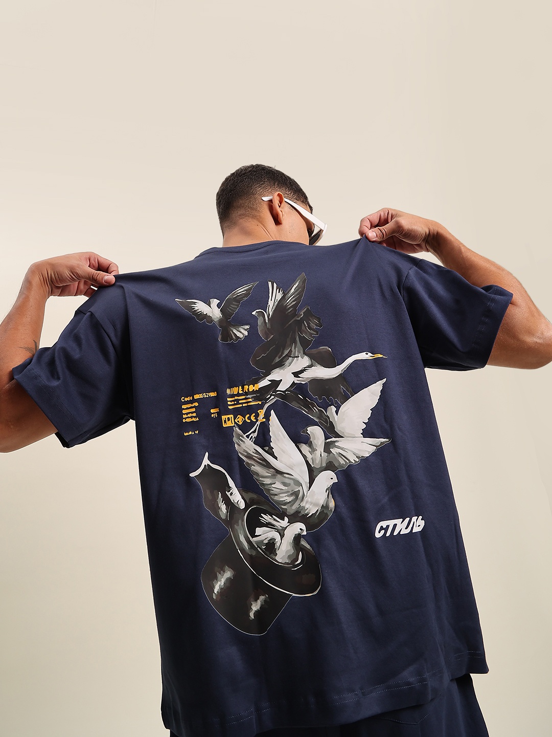 

Bene Kleed Men Printed T-shirt, Navy blue