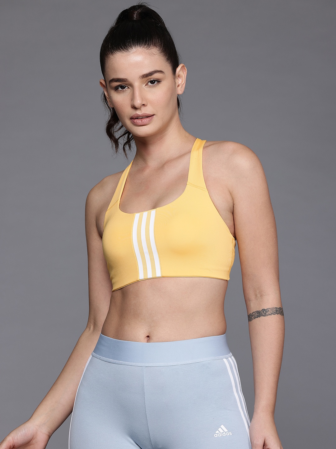 

ADIDAS Bra Medium Coverage Lightly Padded, Yellow