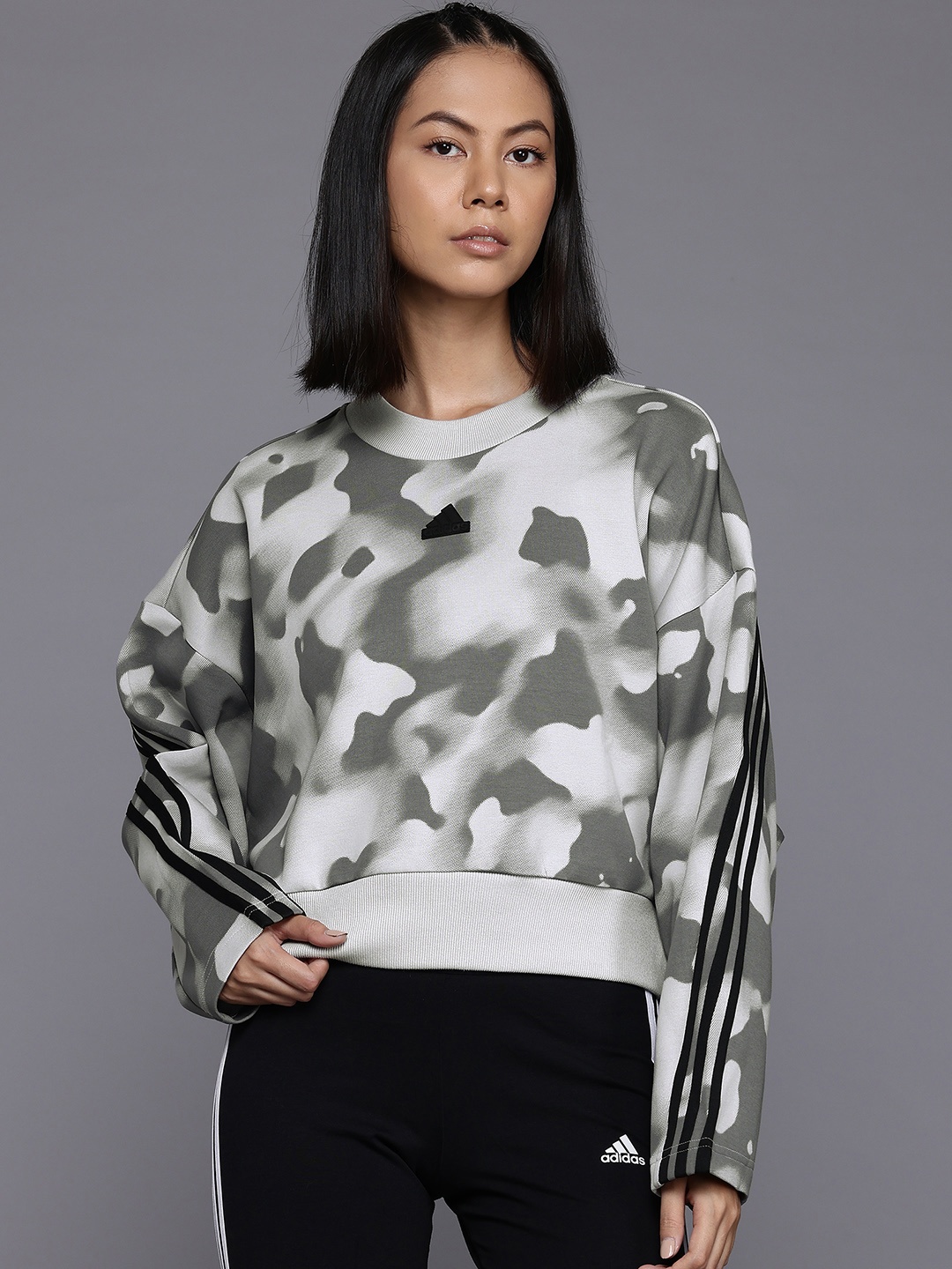

ADIDAS Future Icons 3-Stripes Sweatshirt, Grey