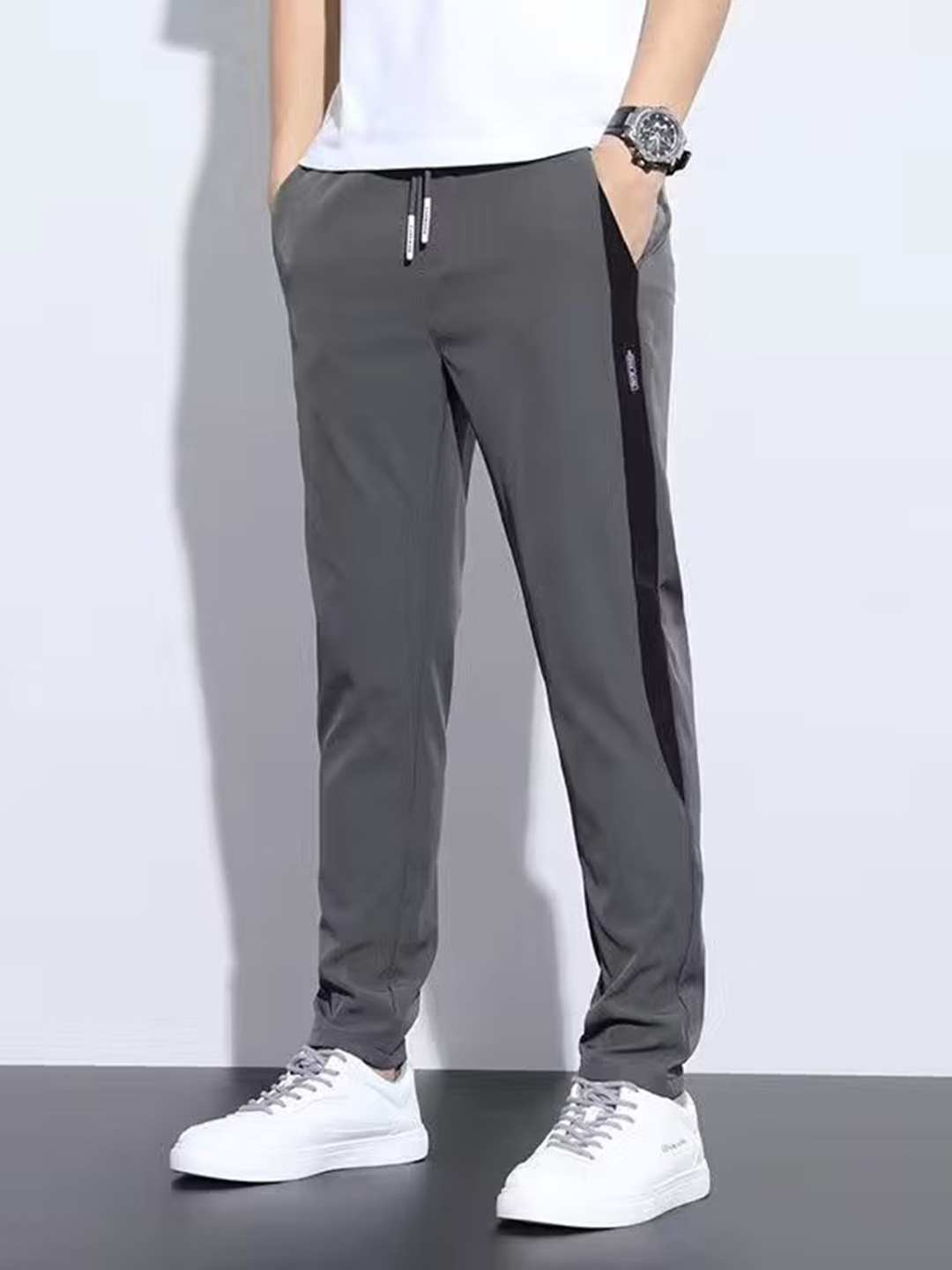 

StyleCast Men Joggers Trousers, Charcoal