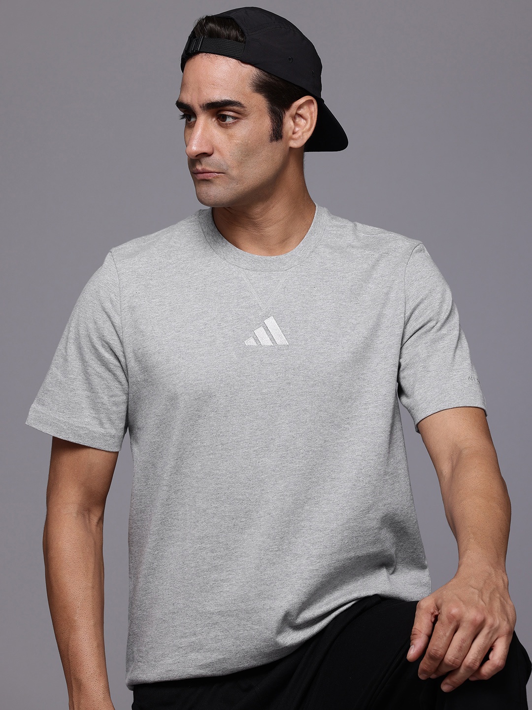 

ADIDAS A SZN Pure Cotton Sports T-shirt, Grey