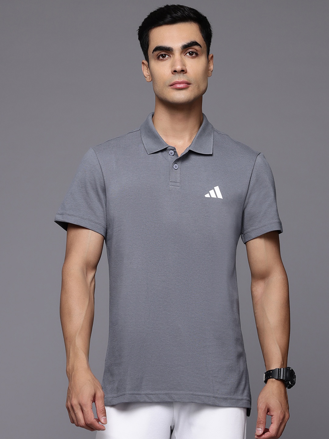 

ADIDAS Polo Collar T-shirt, Grey