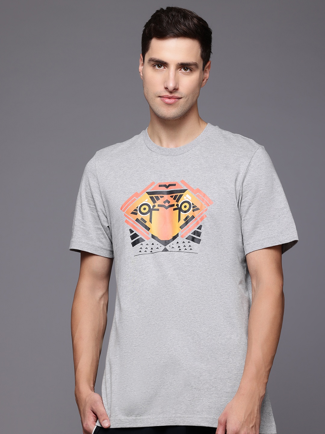 

ADIDAS Lion Graphic Pure Cotton T-shirt, Grey